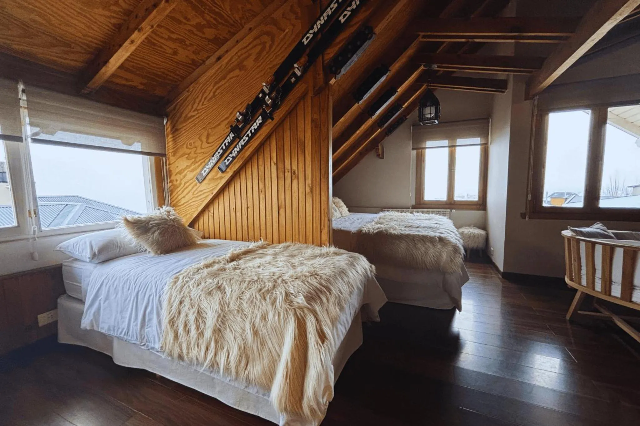 Bed in Departamento completo en San Carlos de Bariloche, Argentina