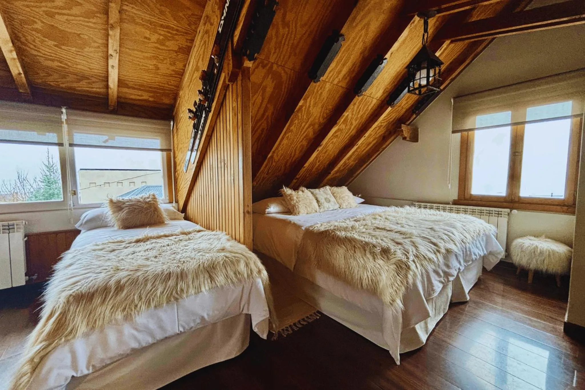 Bed in Departamento completo en San Carlos de Bariloche, Argentina