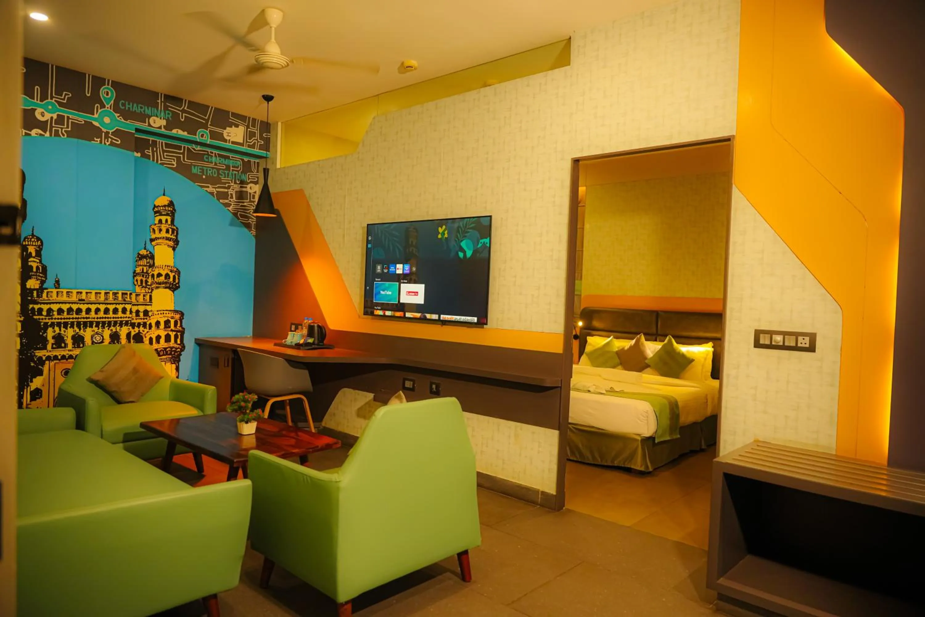 Bed in THE CENT HOTEL