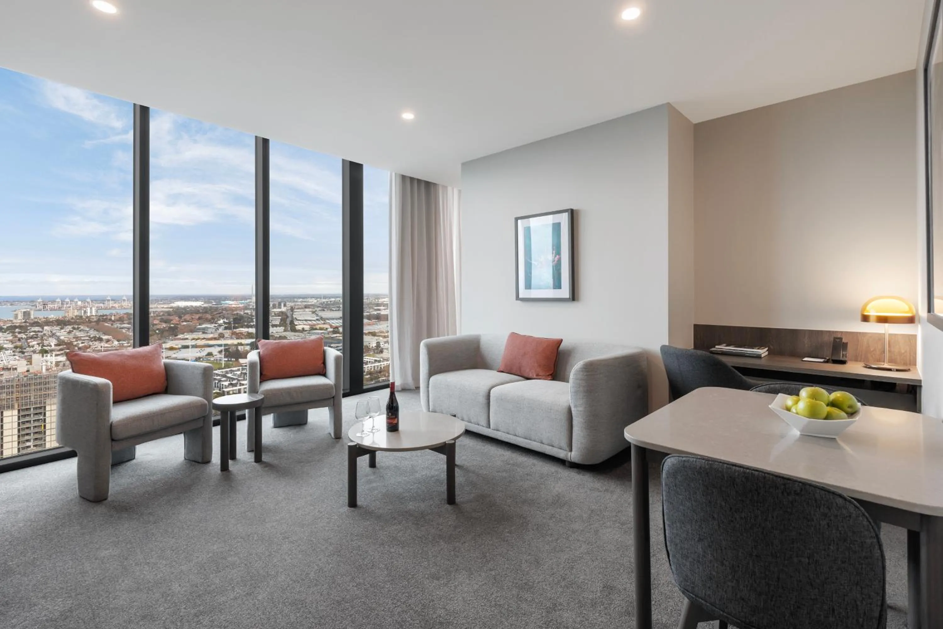 Living room in Oakwood Premier Melbourne