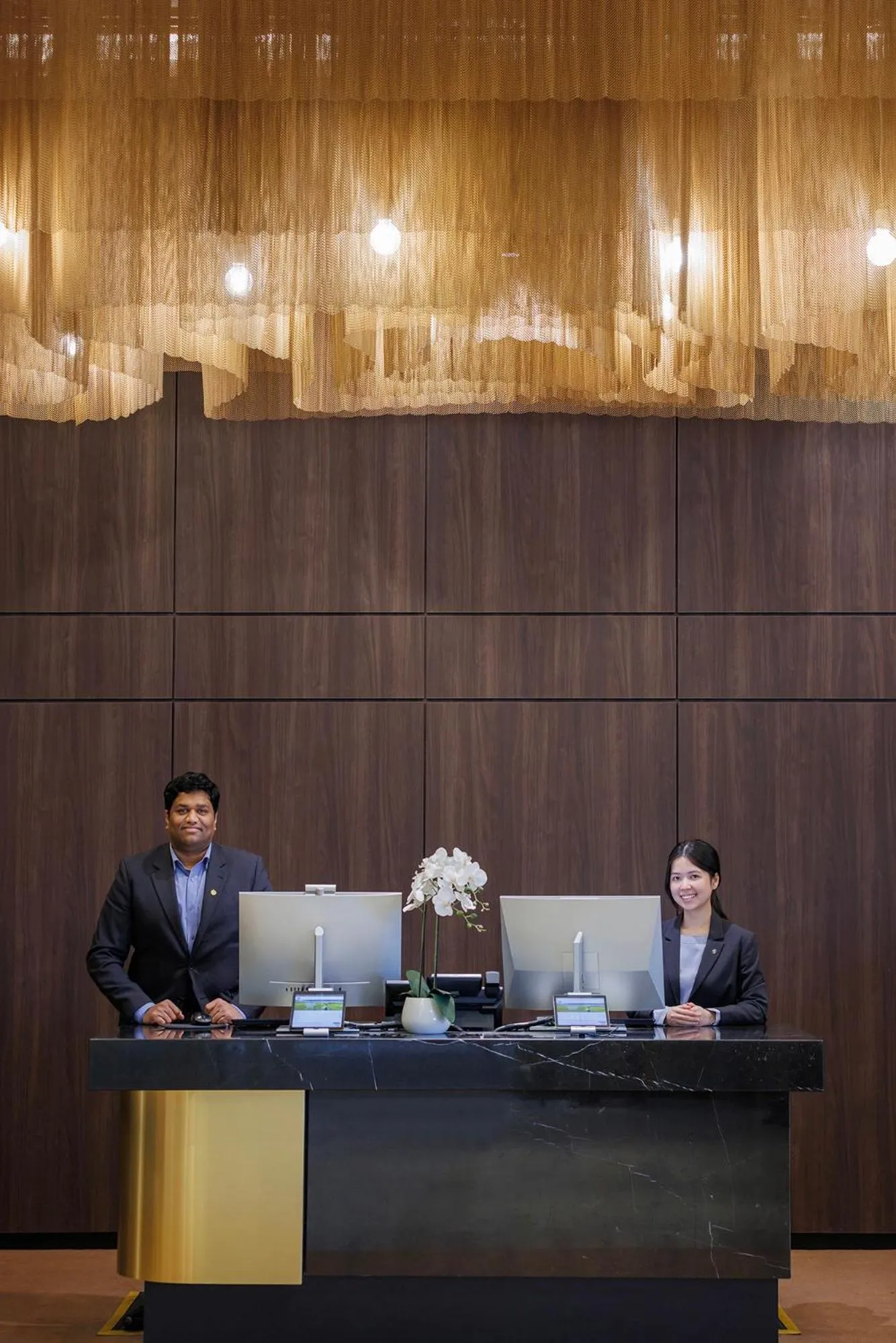 Lobby or reception in Oakwood Premier Melbourne