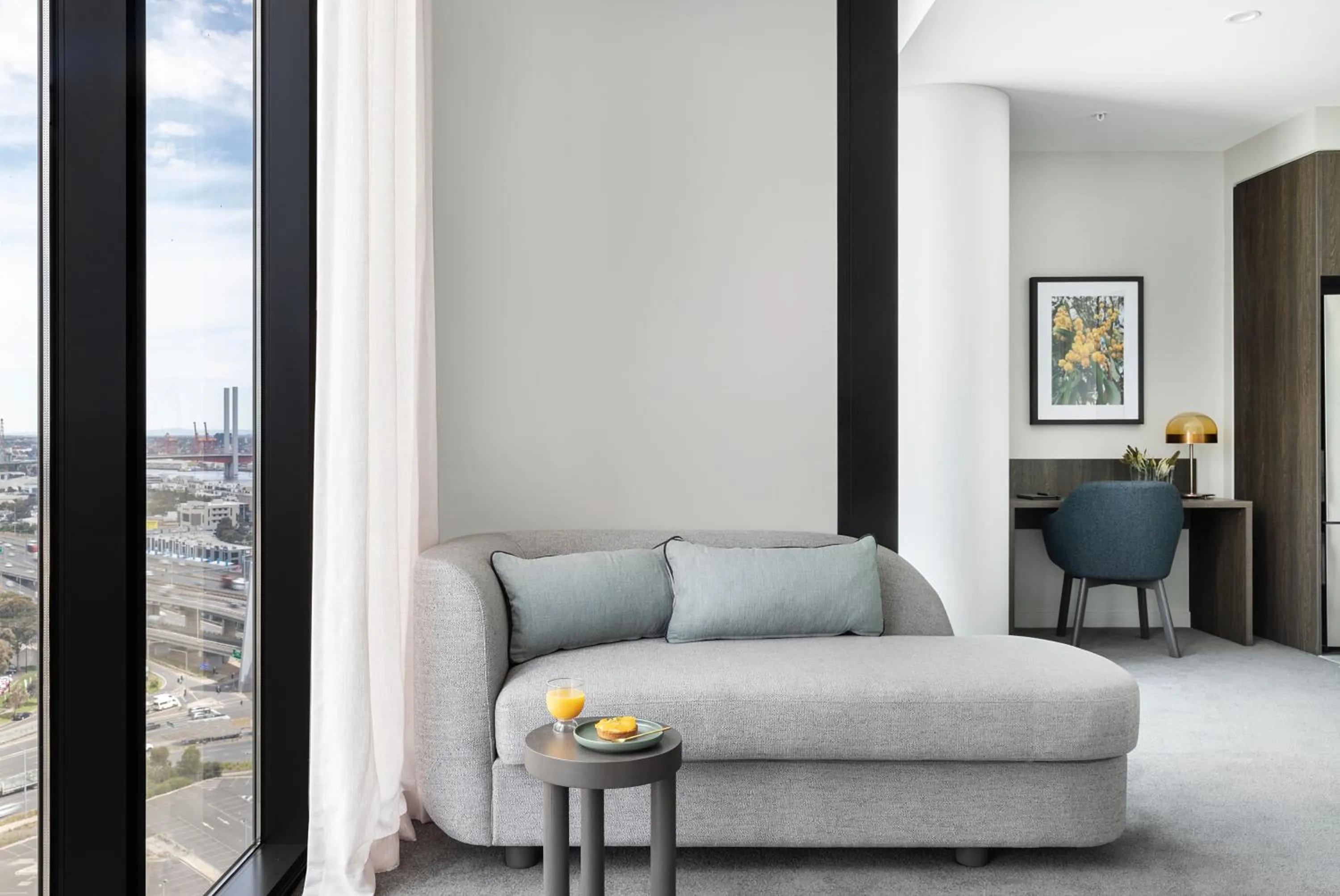 Living room in Oakwood Premier Melbourne