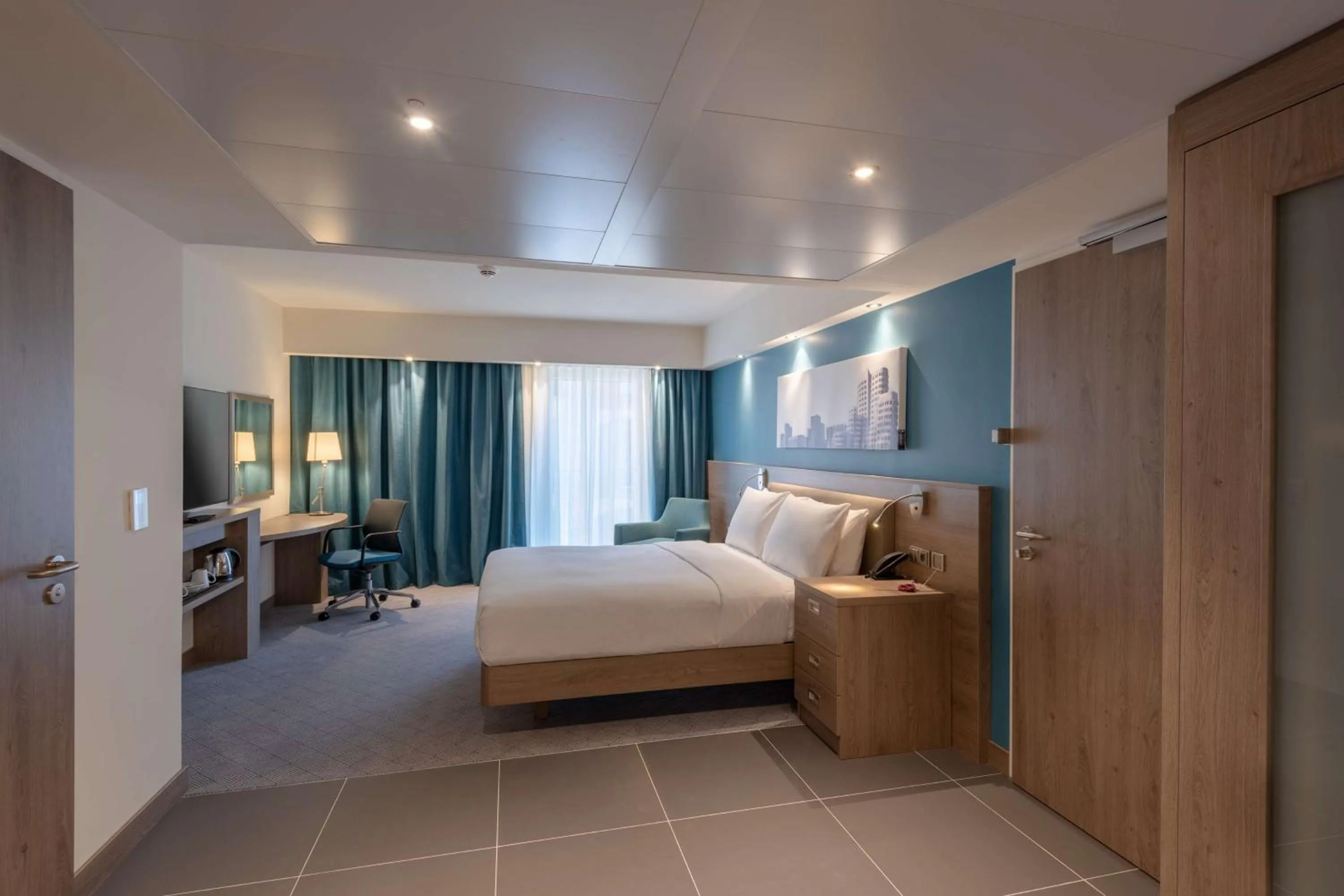 Bedroom, Bed in Hampton by Hilton Düsseldorf City Centre