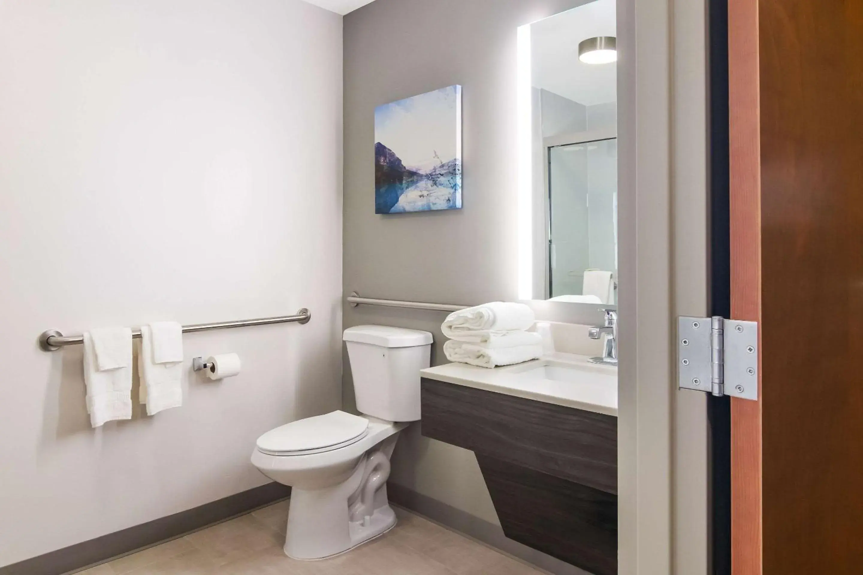 Bathroom in MainStay Suites Clarion, PA near I-80 Bathroom in MainStay Suites Clarion, PA near I-80