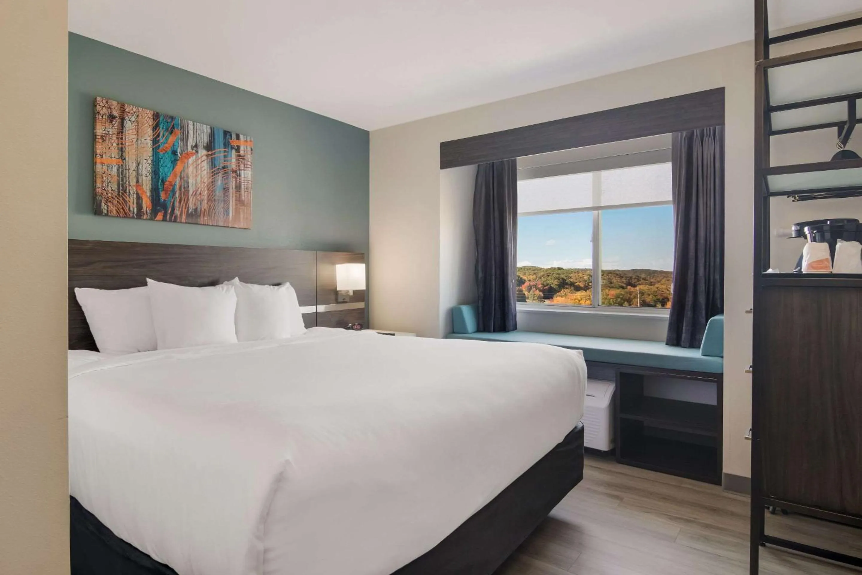 Bedroom in MainStay Suites Clarion, PA near I-80