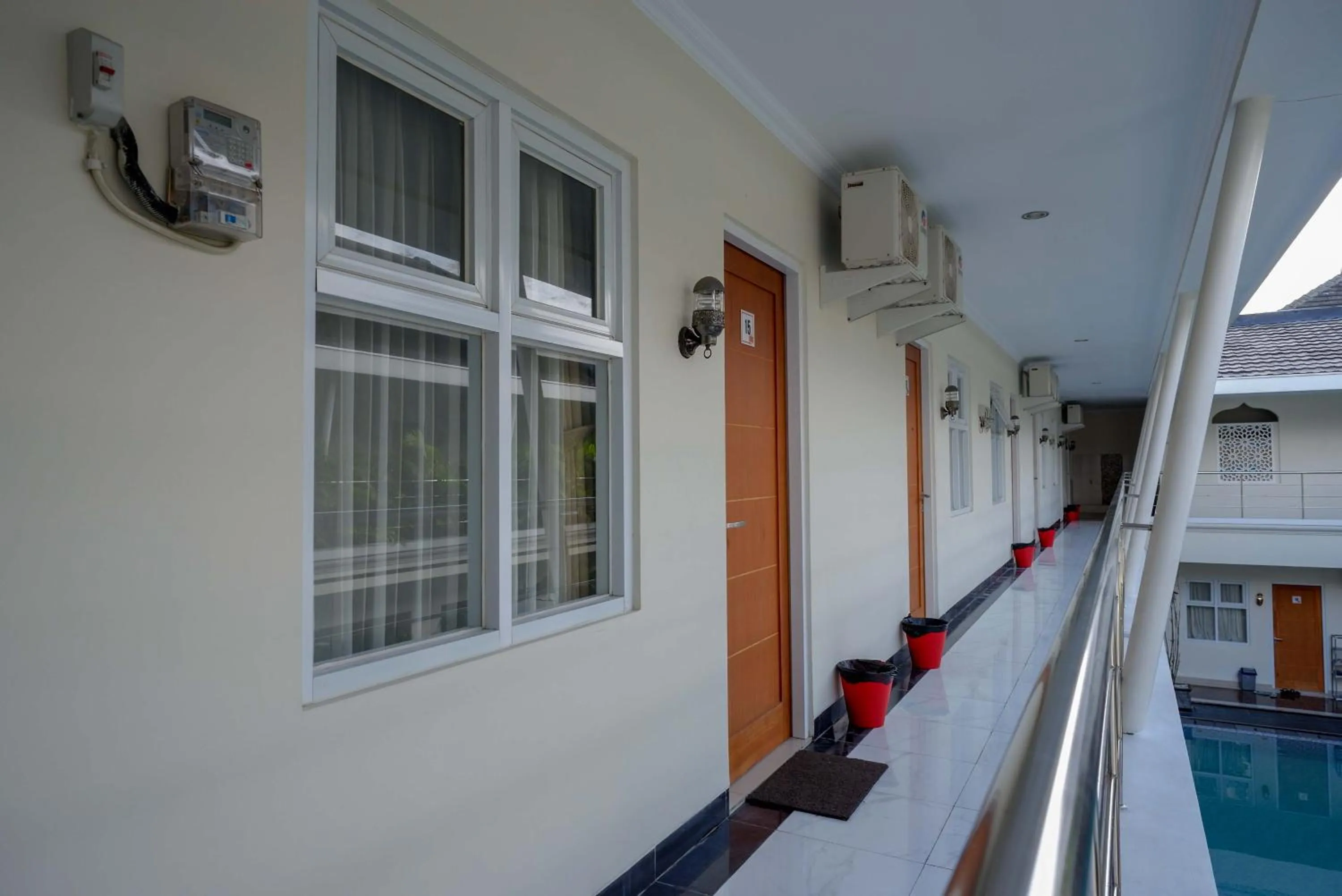 Balcony/Terrace in Urbanview Hotel Syariah Casa Azmya Yogyakarta by RedDoorz