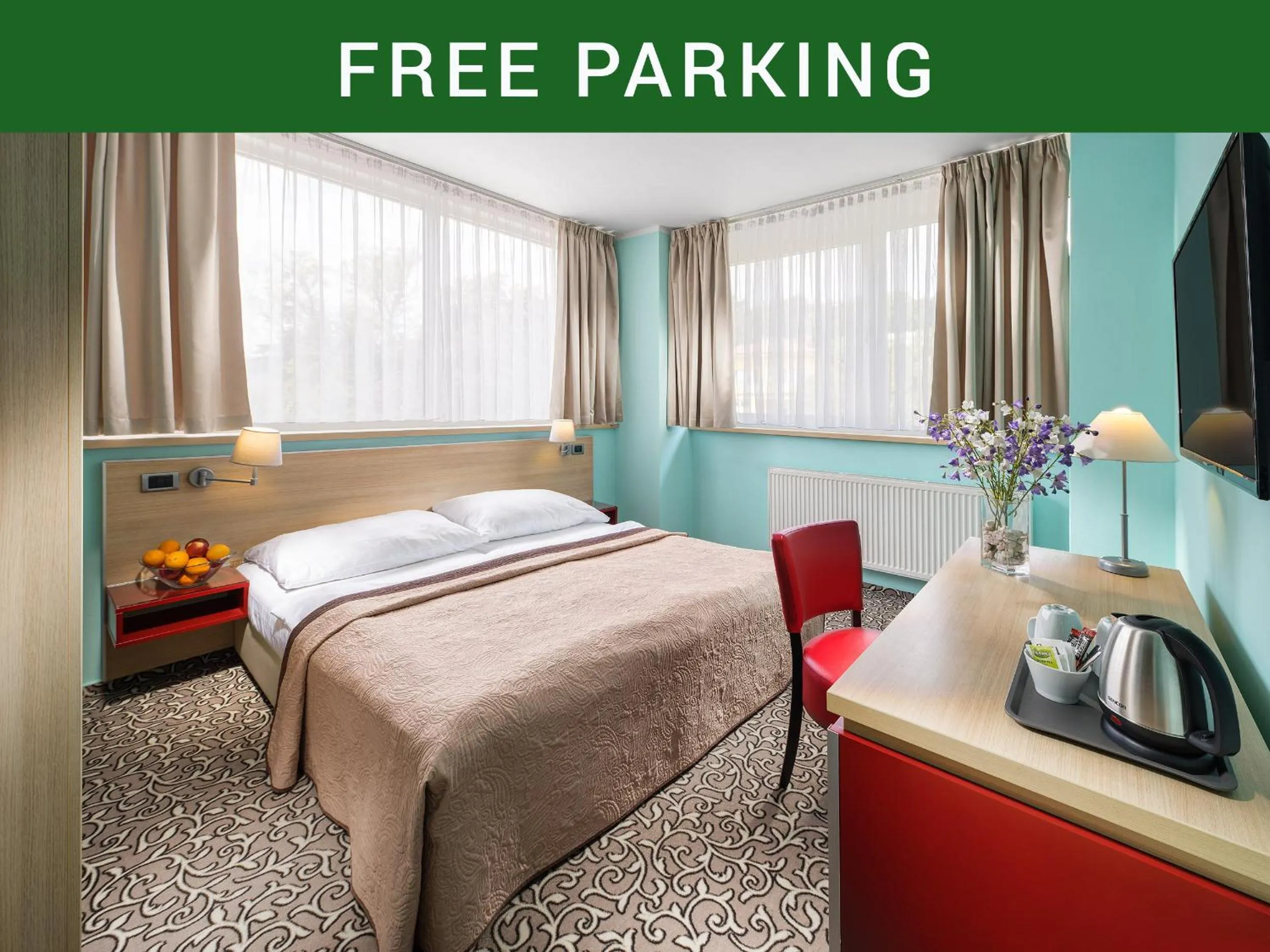 Bed in Hotel Michael