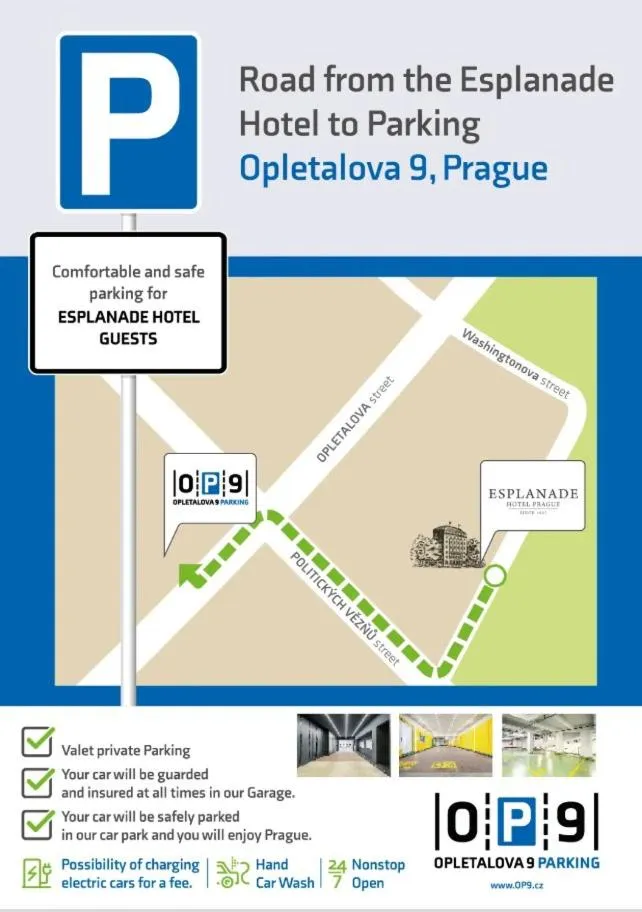 Parking in Esplanade Hotel Prague