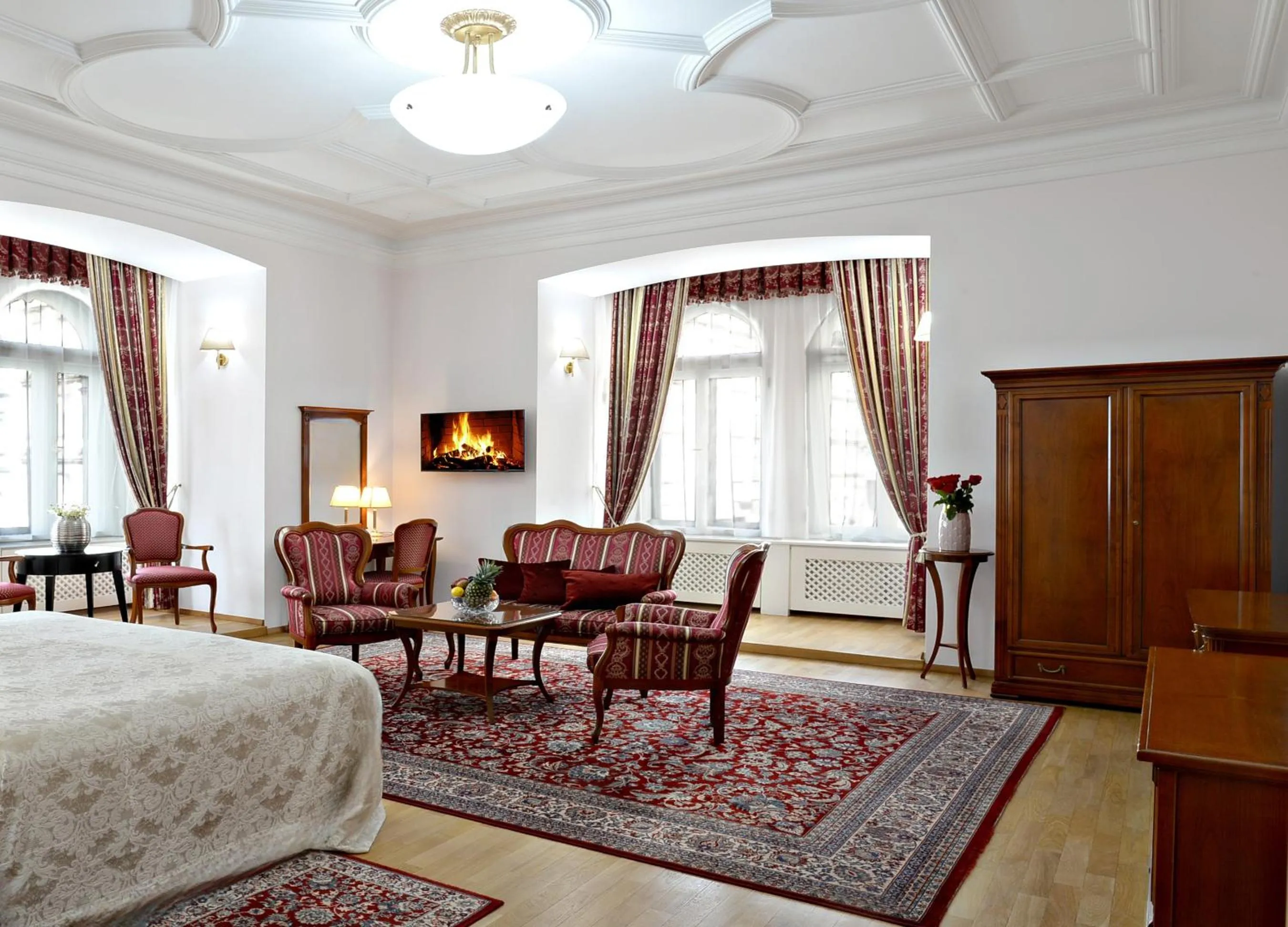 Seating area, Bed in Boutique Hotel Seven Days