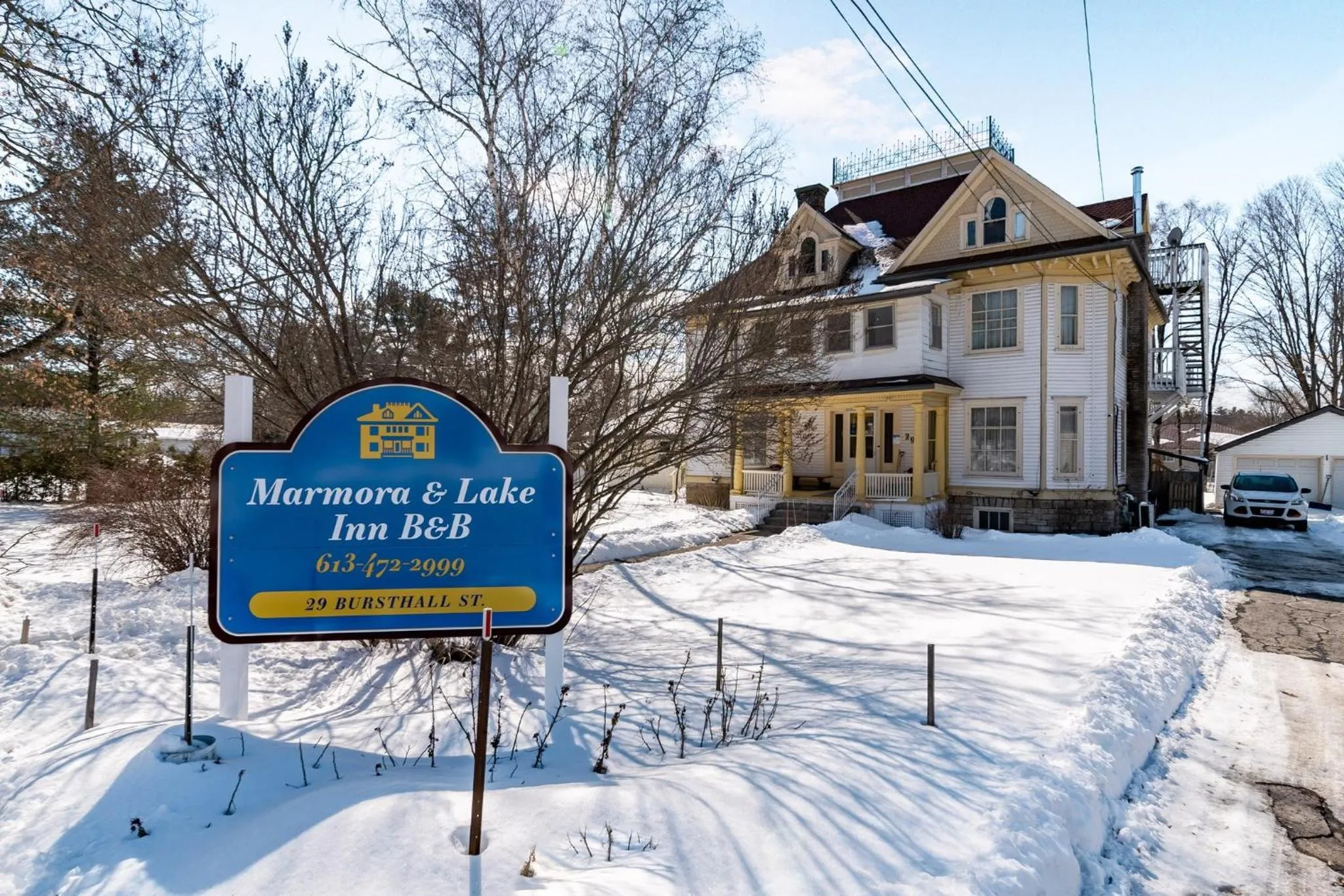Property logo or sign in Marmora and Lake Inn and Victorian Diner
