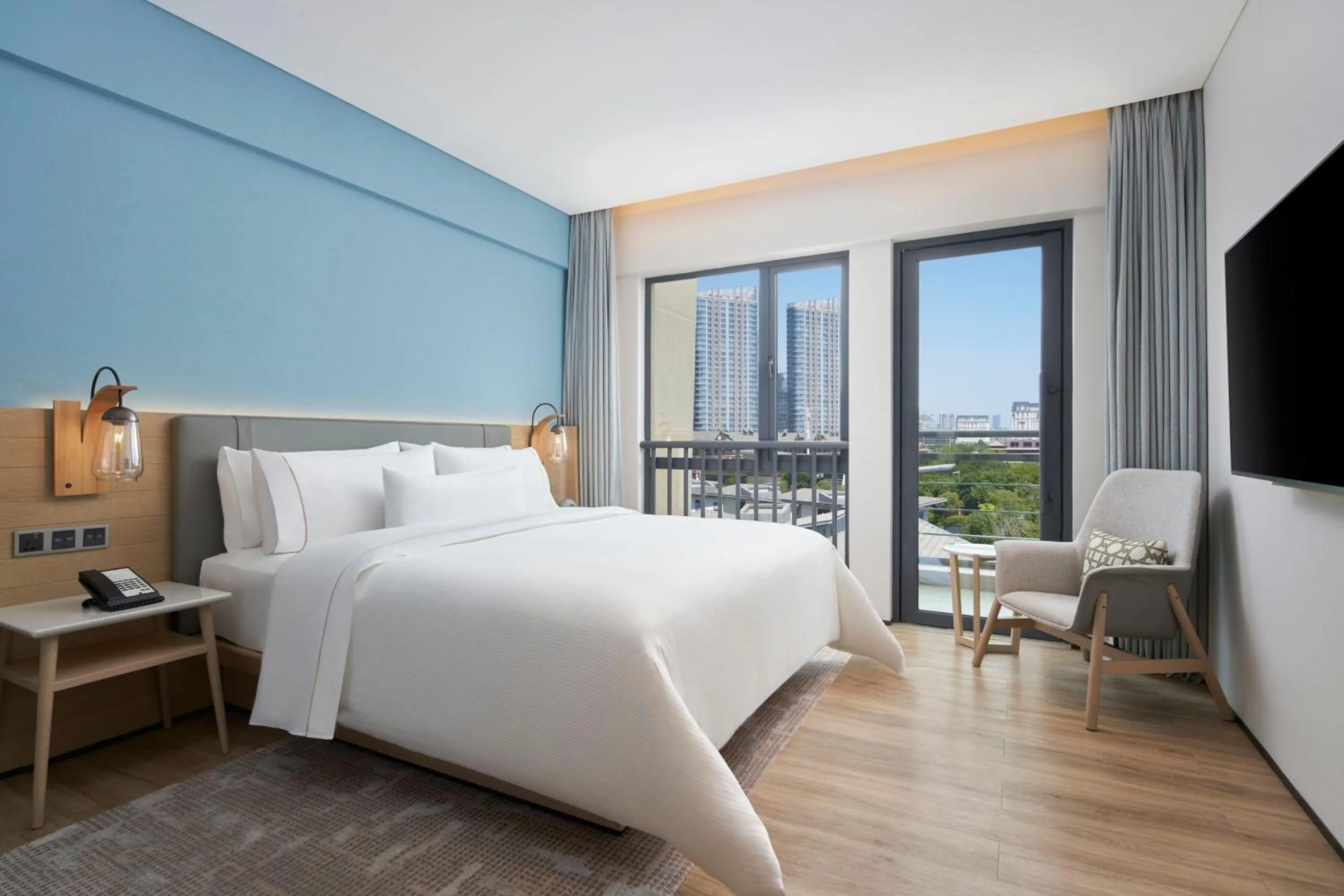 Bedroom, Bed in Element Xiamen Tong'an