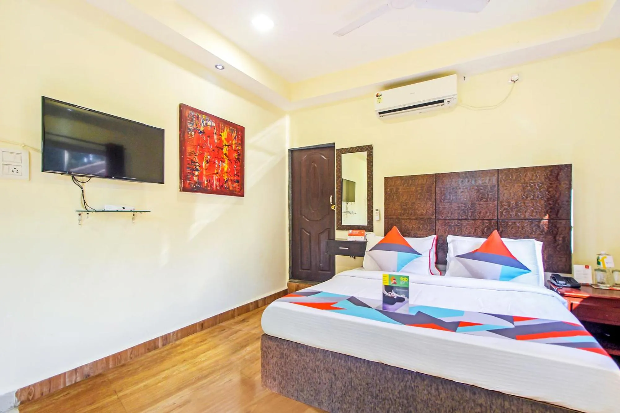 Bedroom, Bed in FabHotel Golden Nest Deluxe - Nr Calangute Beach