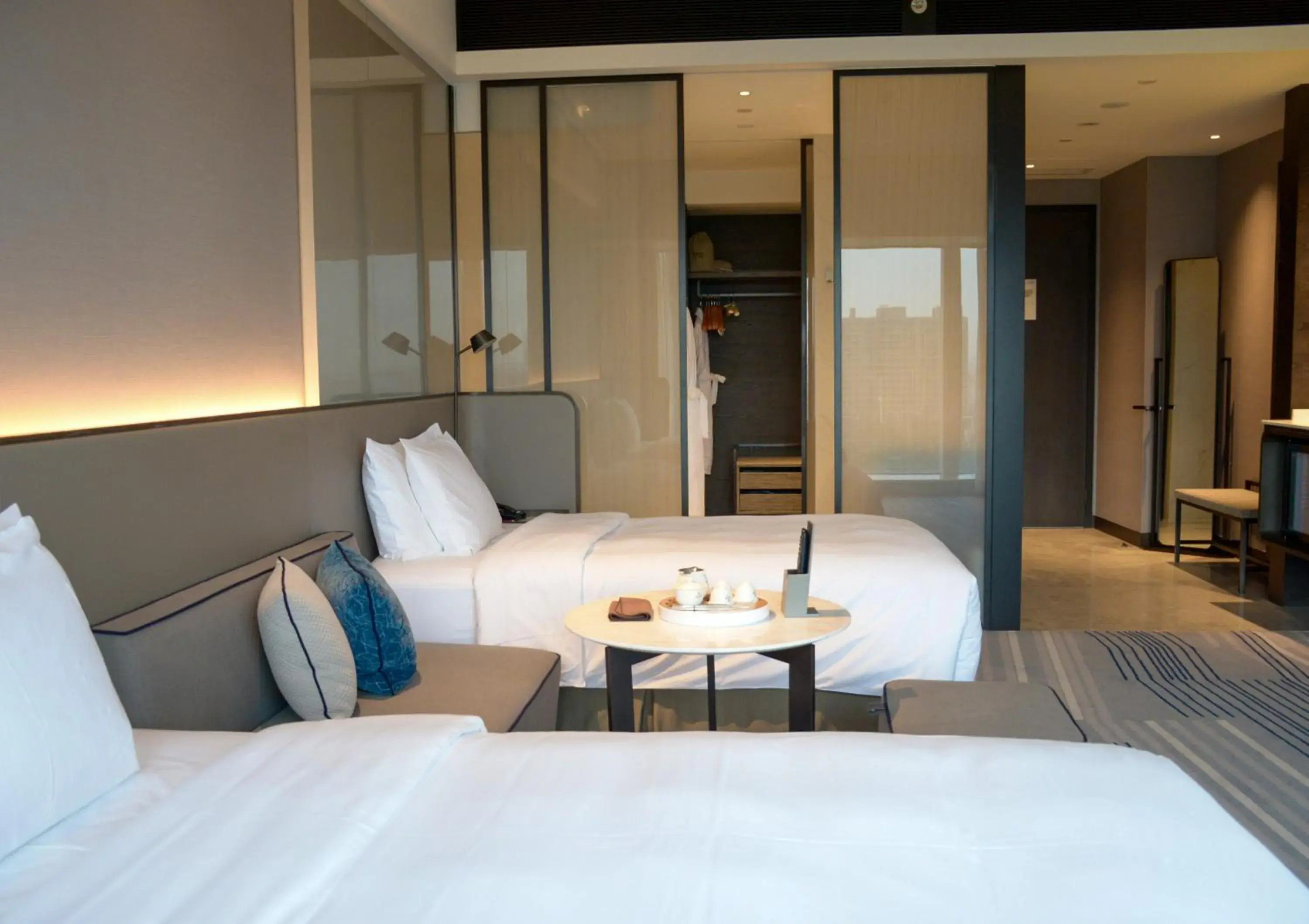 Decorative detail, Bed in Crowne Plaza Xiamen Jimei Seaview by IHG-Free Mini Bar Decorative detail, Bed in Crowne Plaza Xiamen Jimei Seaview by IHG-Free Mini Bar