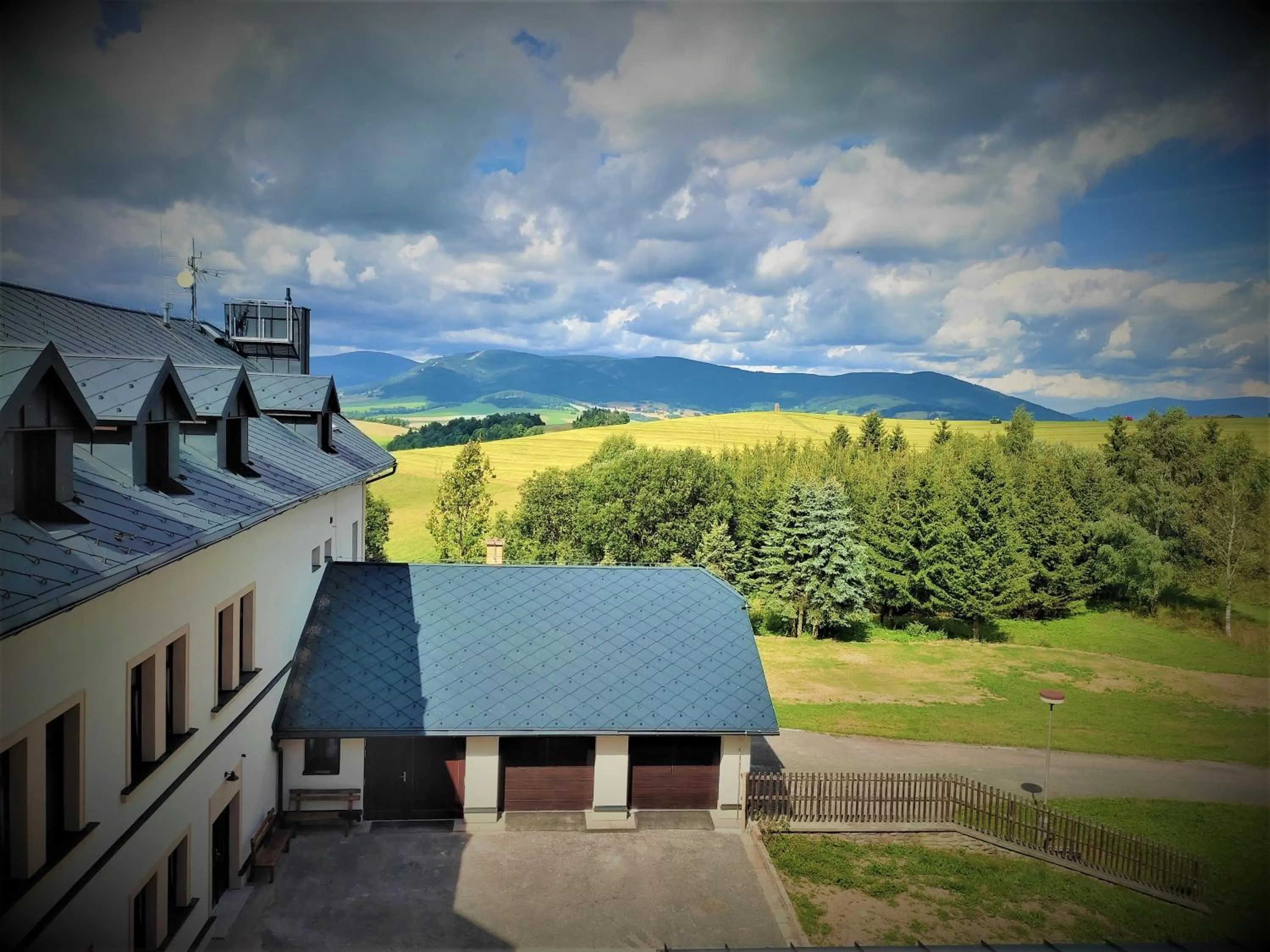 Garden view in Hotel Poutní Dům