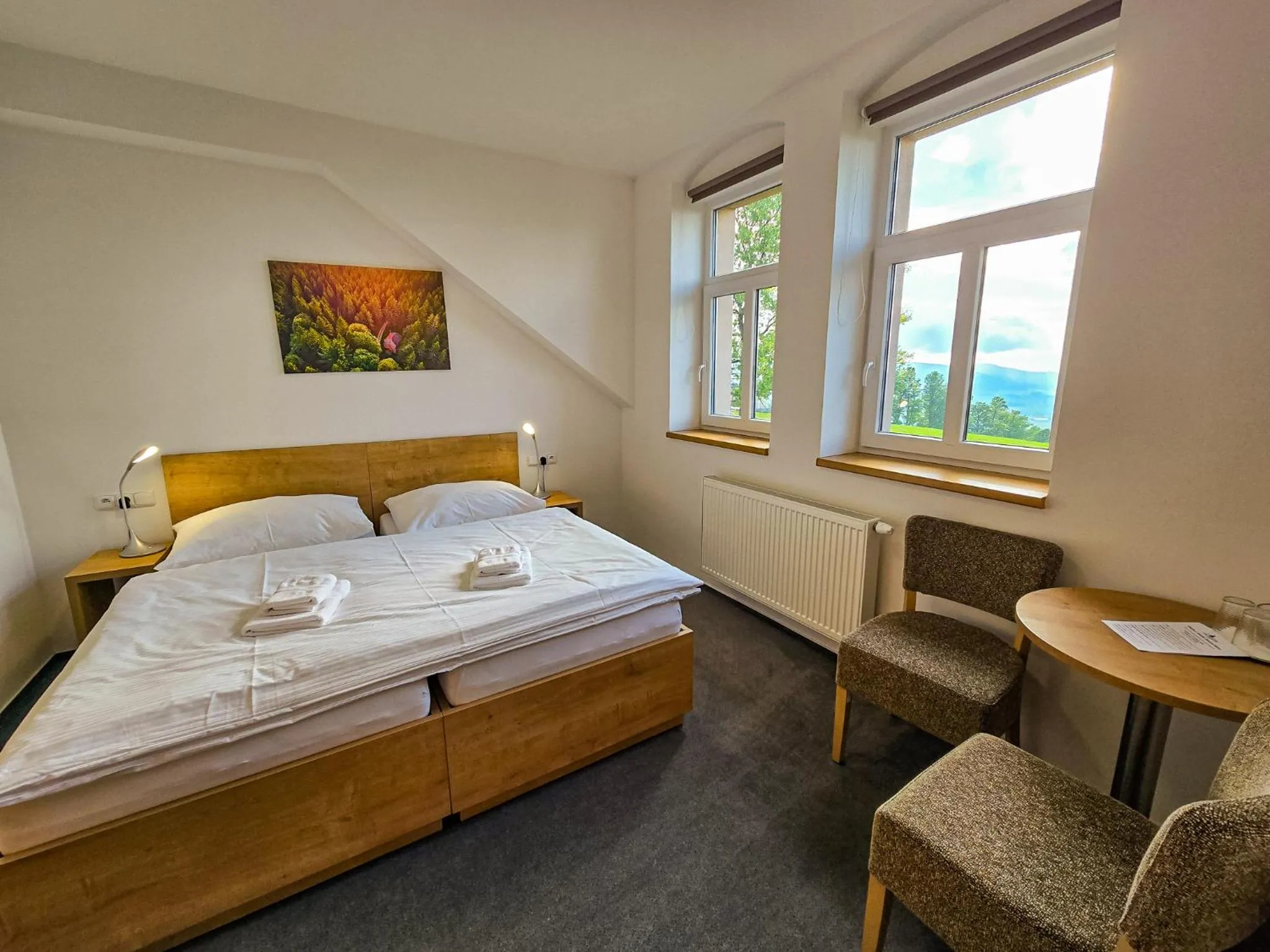 Bed in Hotel Poutní Dům