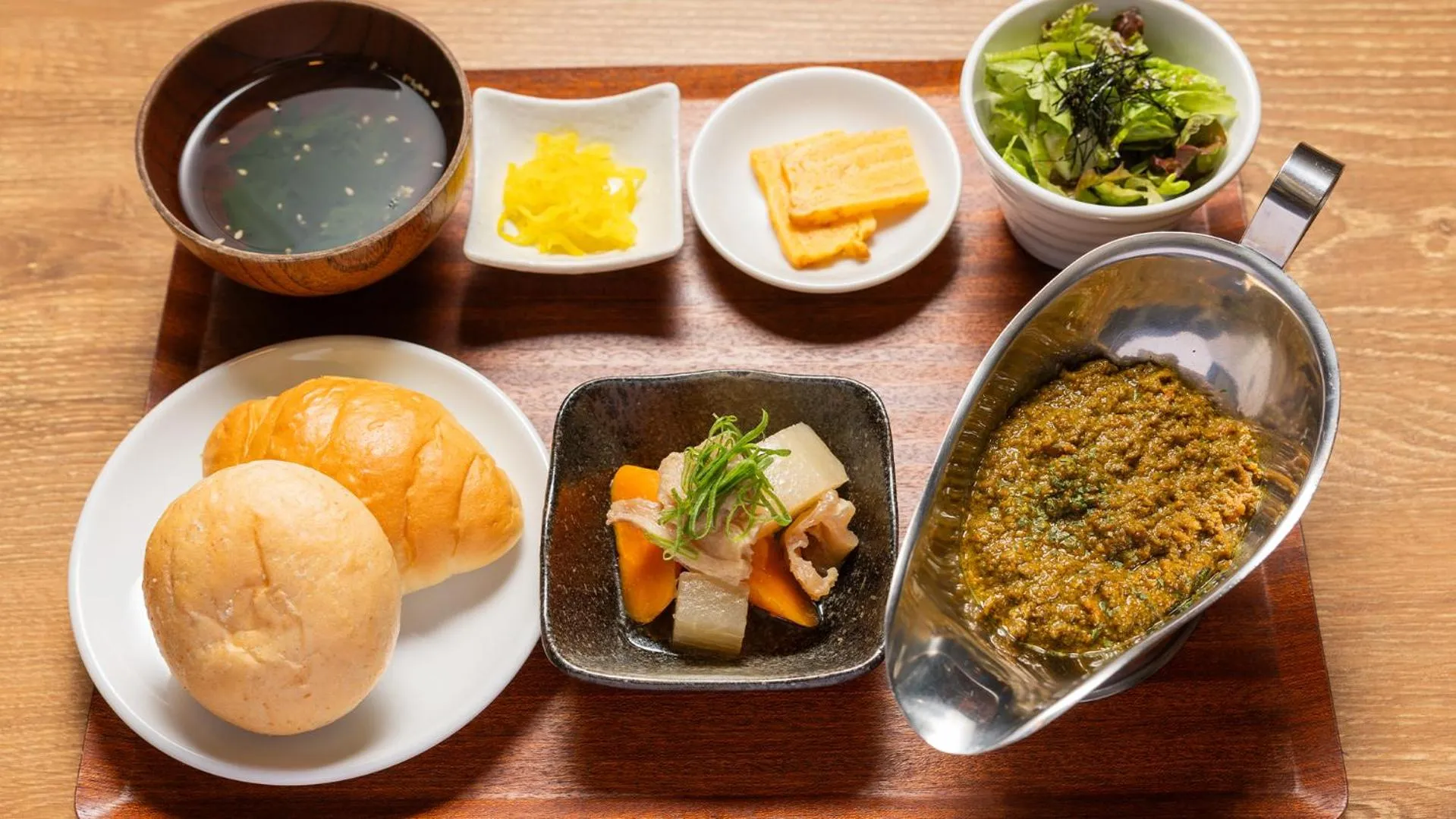 Breakfast in APA Hotel Nambaminami Daikokucho Ekimae