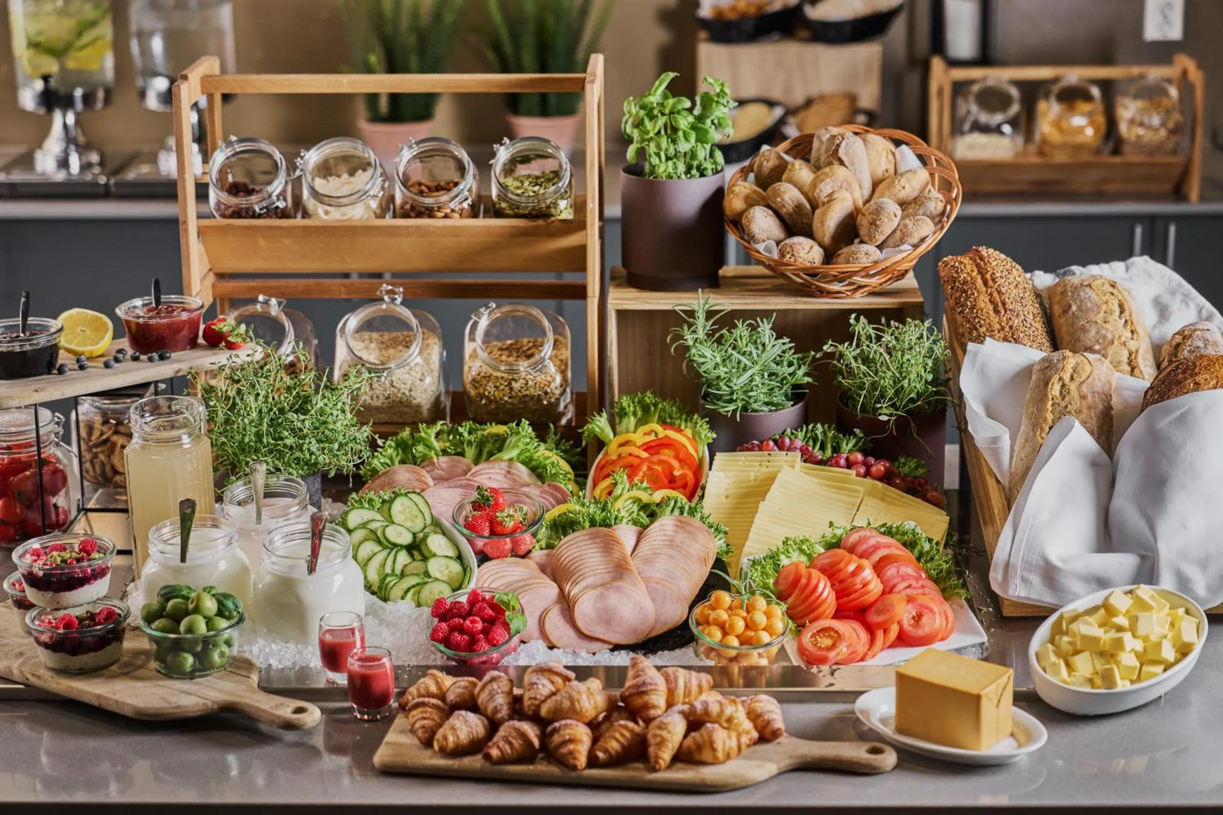 Buffet breakfast in Smarthotel Bodø