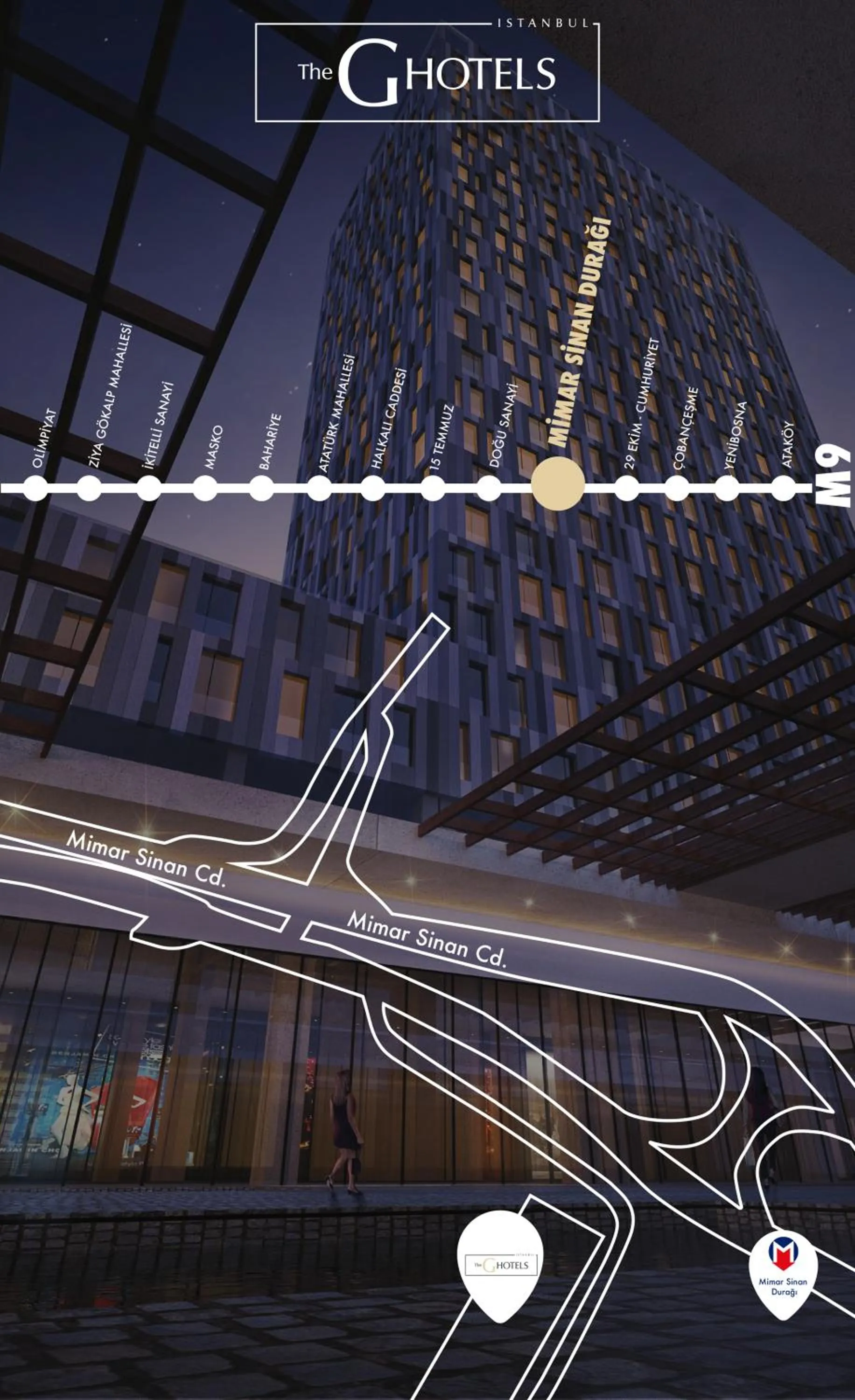 Location in The G Hotels Istanbul