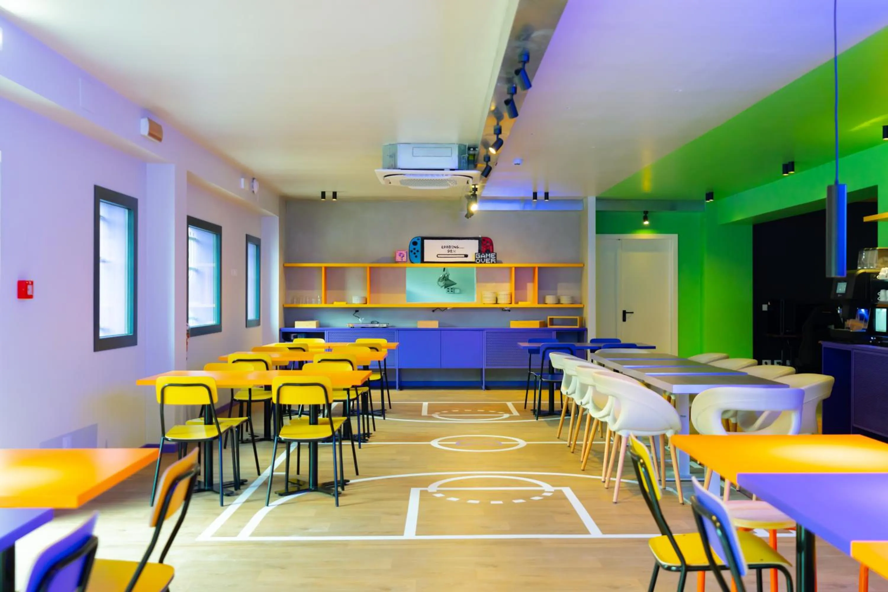 Restaurant/places to eat in The Match Hotel