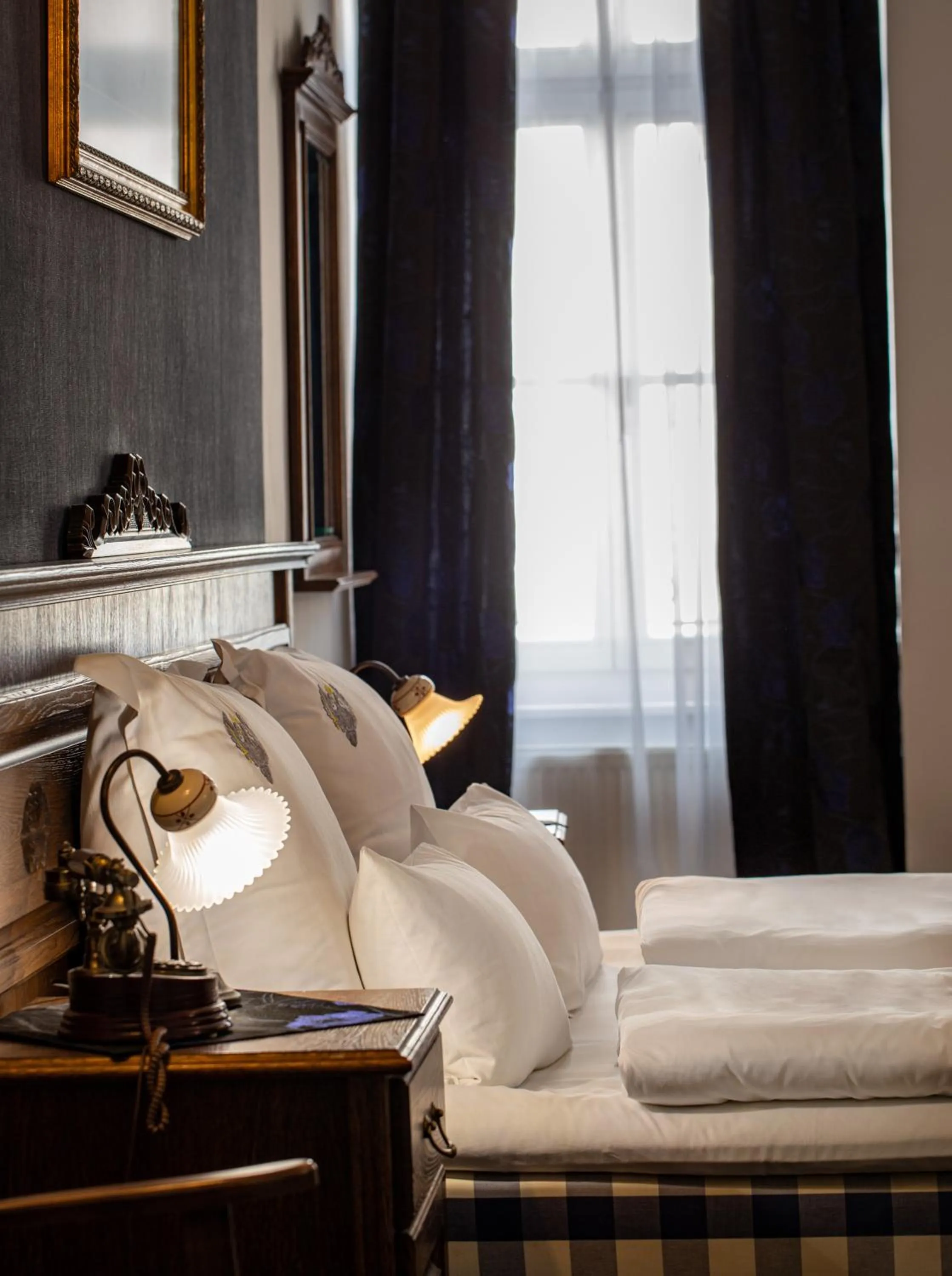 Bed in Hotel Residence U Černého Orla