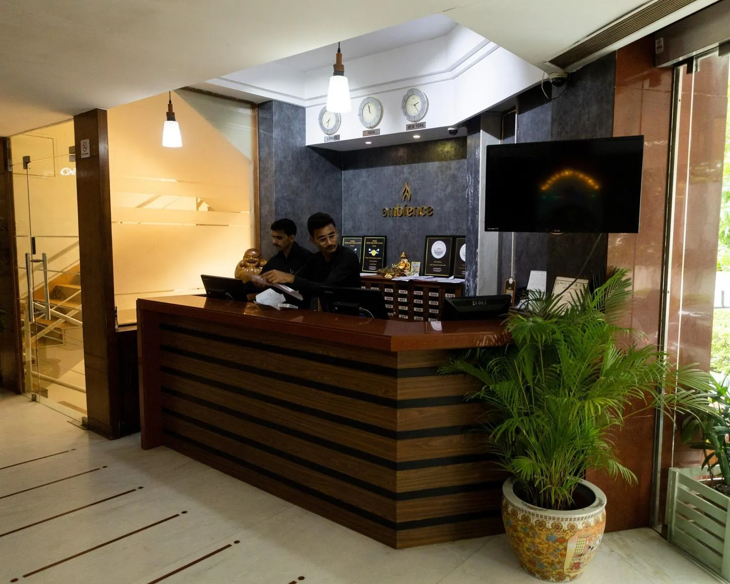 Lobby or reception in Hotel Ambience Excellency, Wakad, Pune