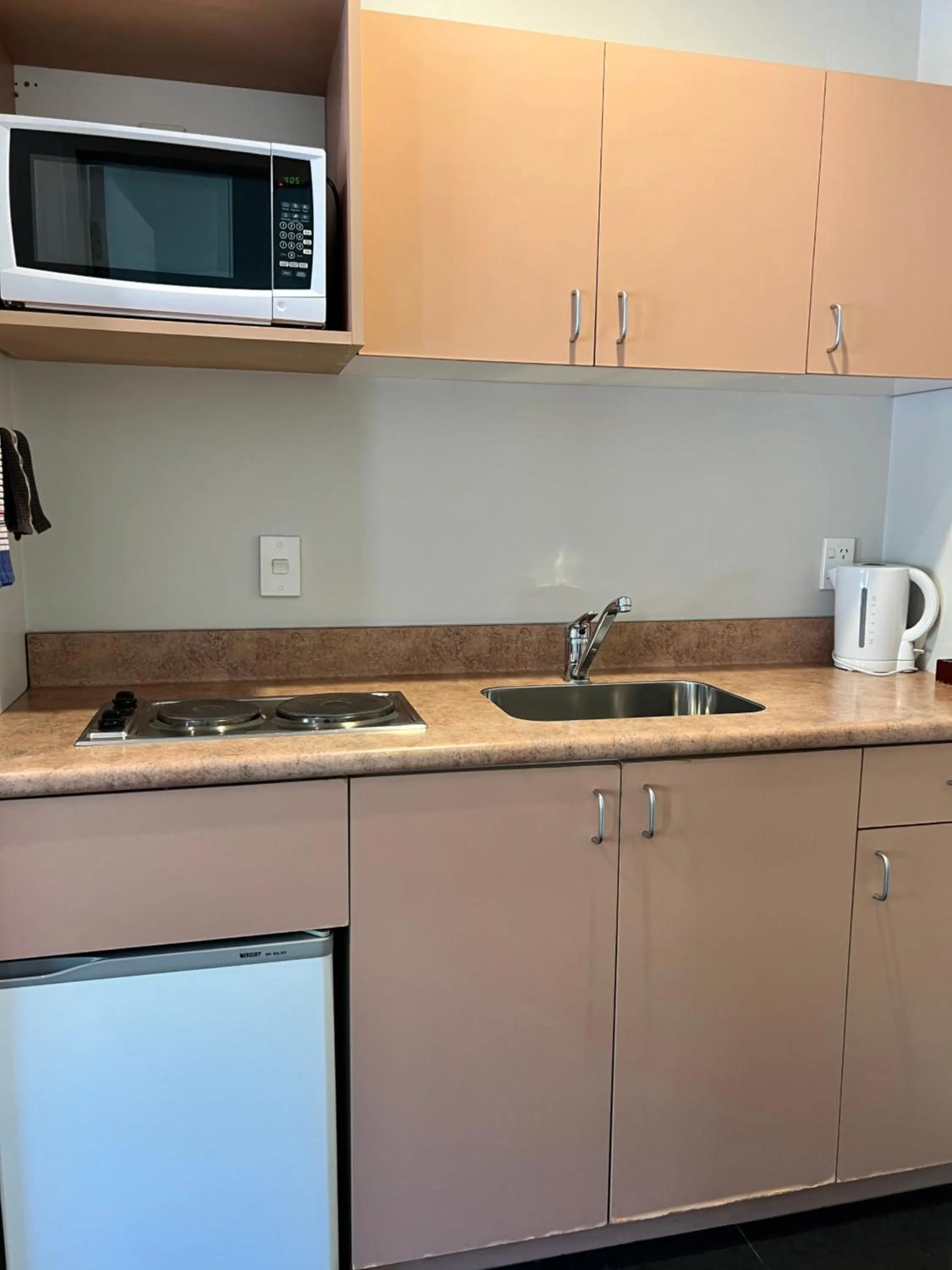 Kitchen or kitchenette in Bush Inn Court Motel