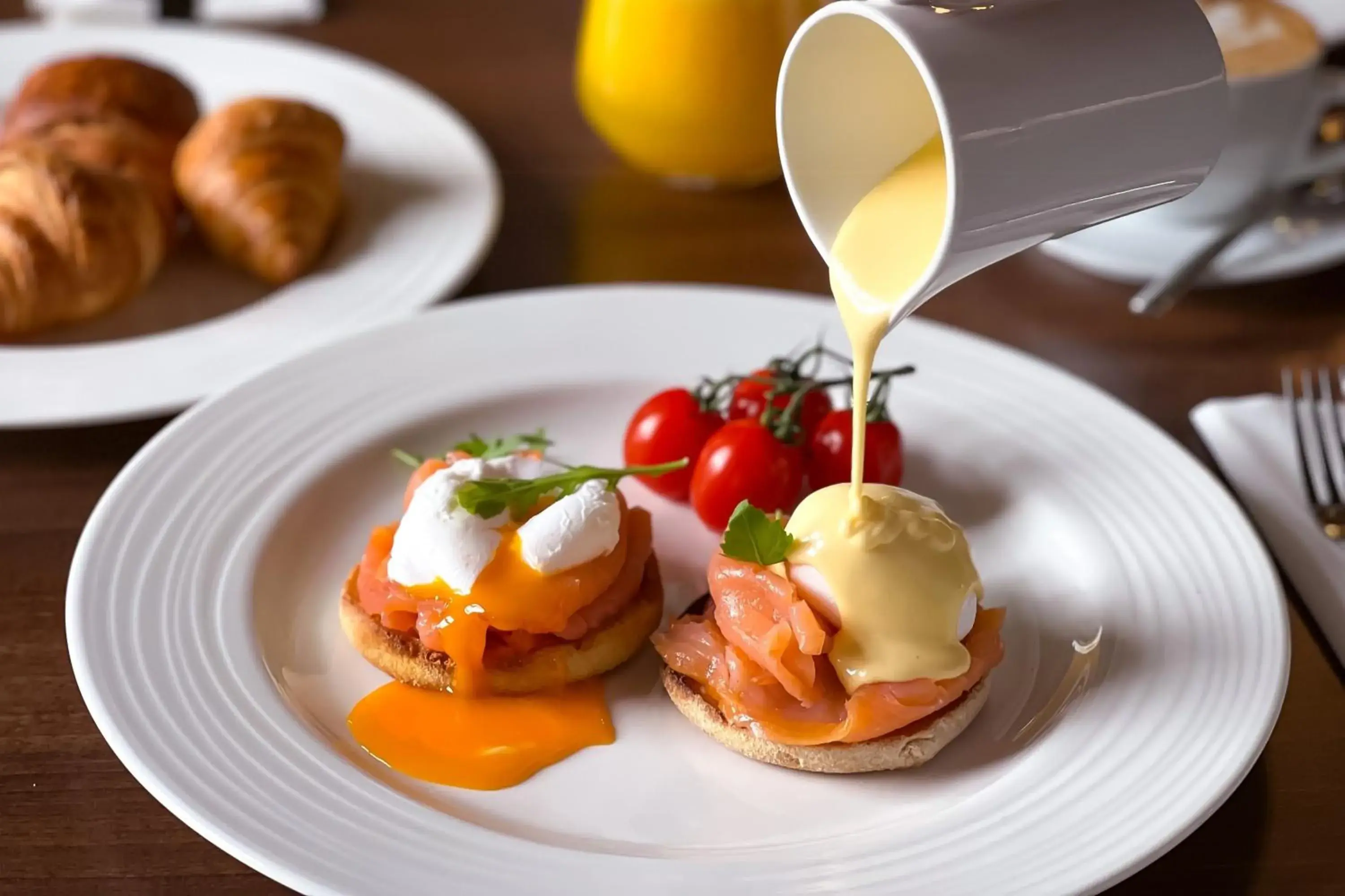 Food close-up in The Mozart Prague Food close-up in The Mozart Prague