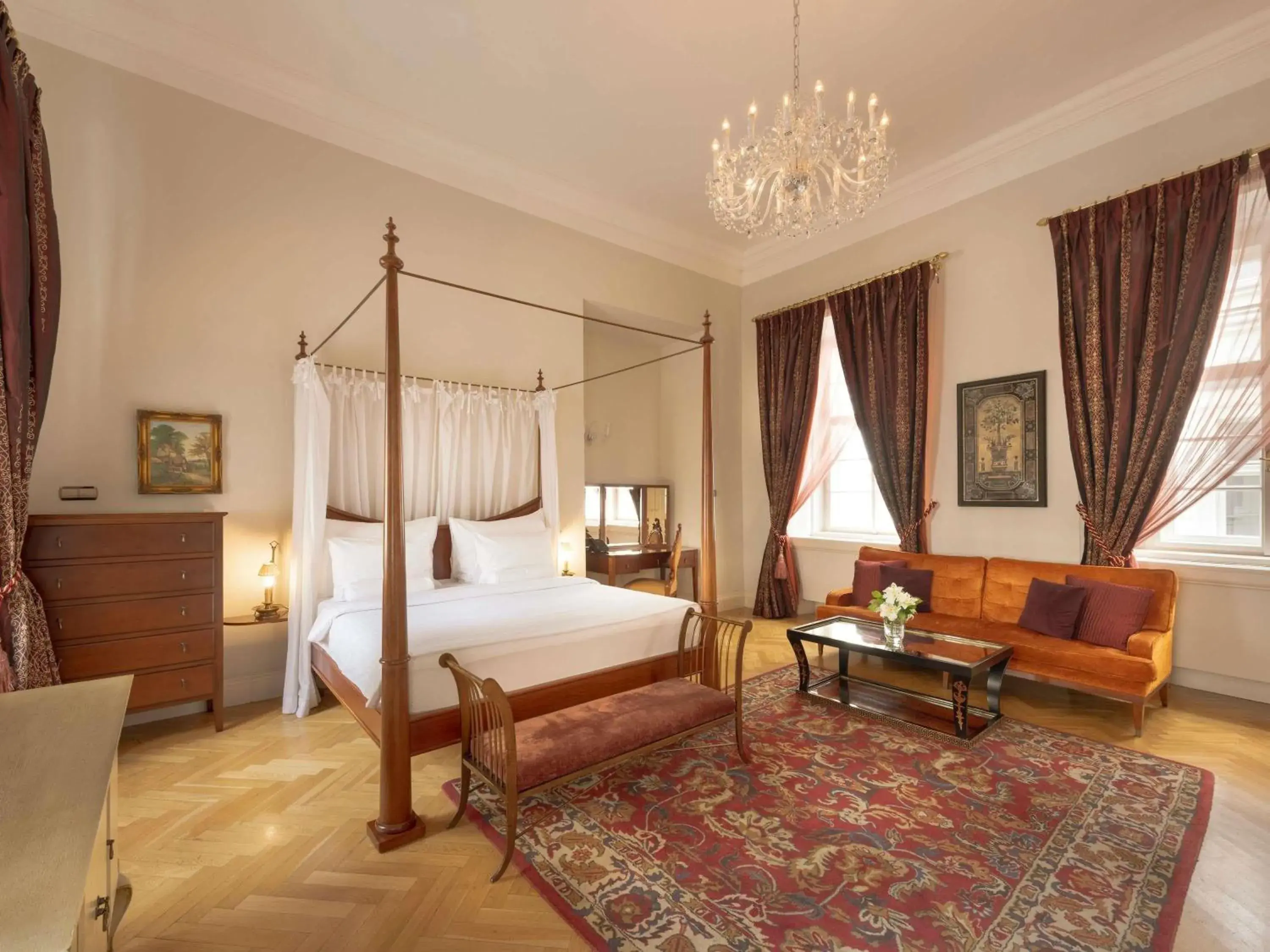 Bedroom, Bed in The Mozart Prague Bedroom, Bed in The Mozart Prague