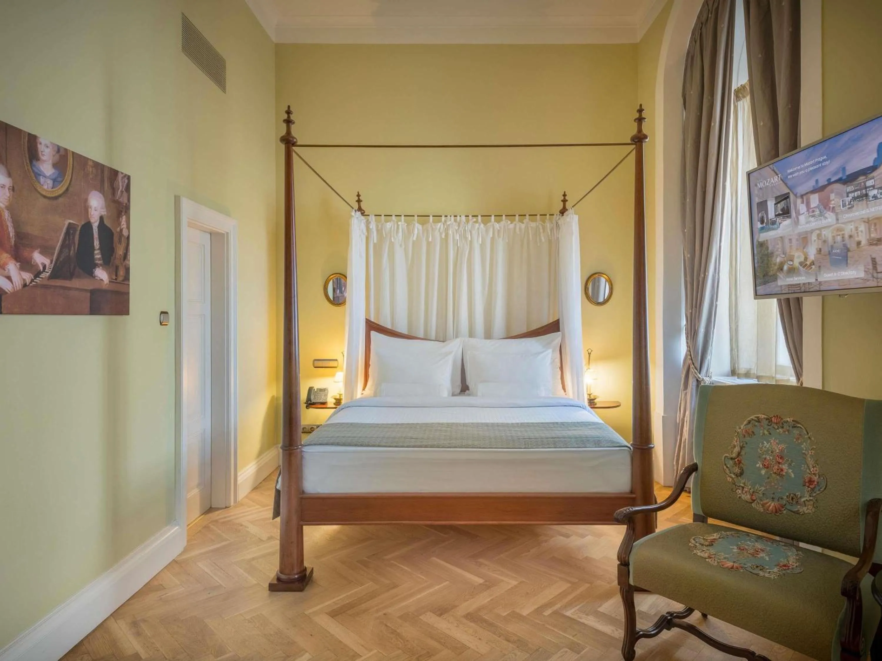 Bedroom, Bed in The Mozart Prague
