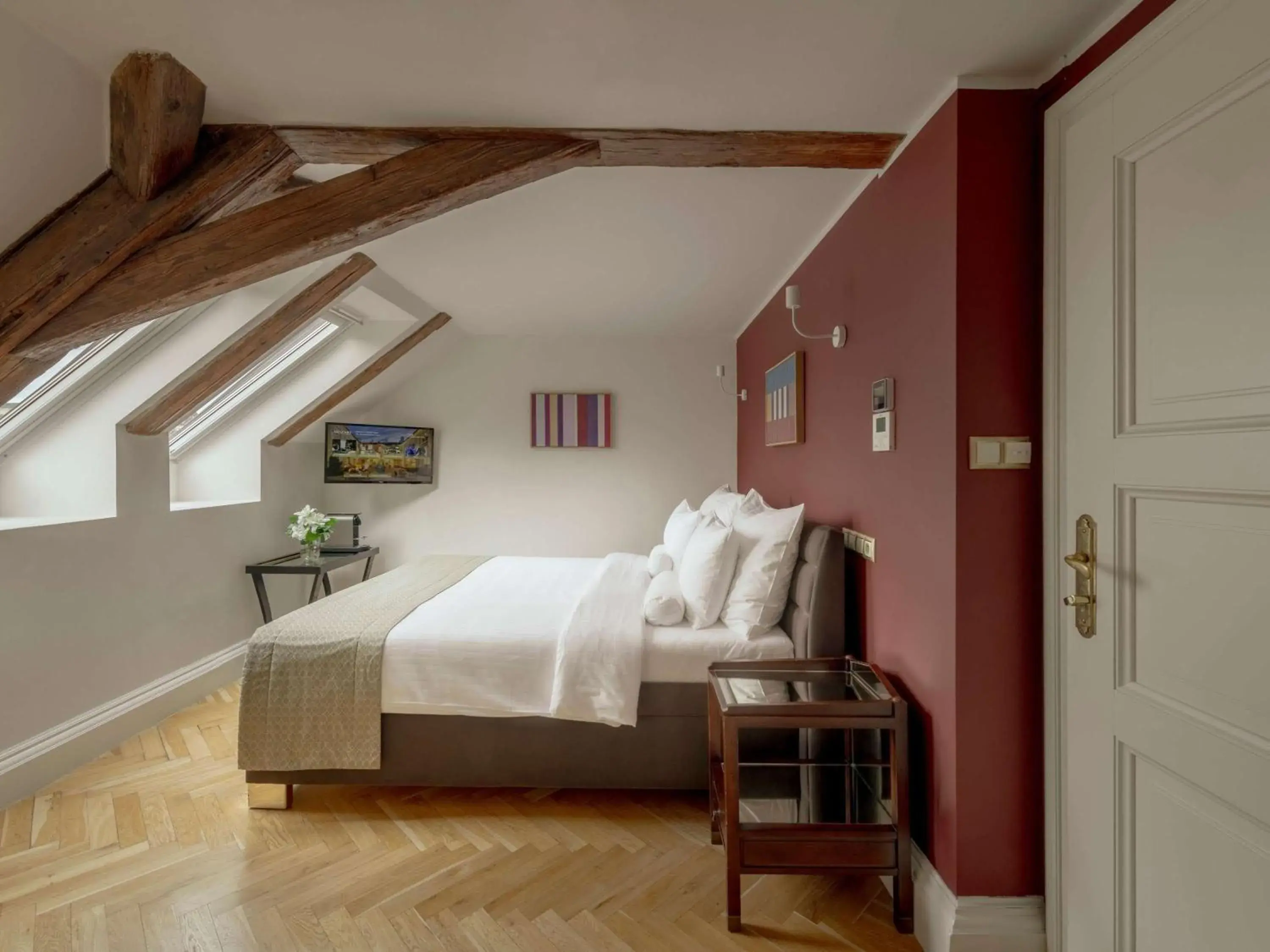 Bed in The Mozart Prague Bed in The Mozart Prague