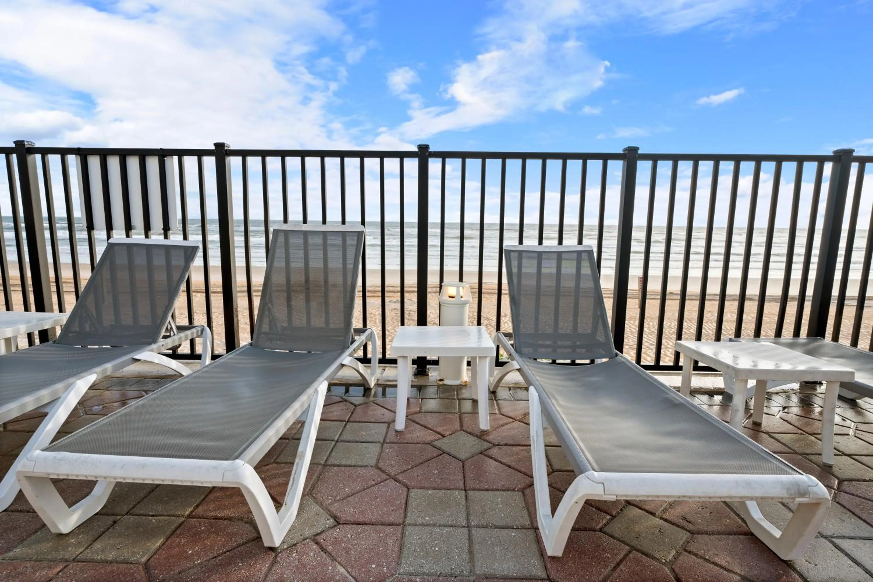 sunbed in Outrigger Beach Club Resort