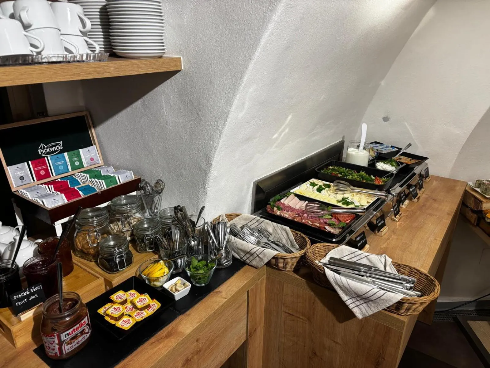 Breakfast in The Golden Wheel Hotel