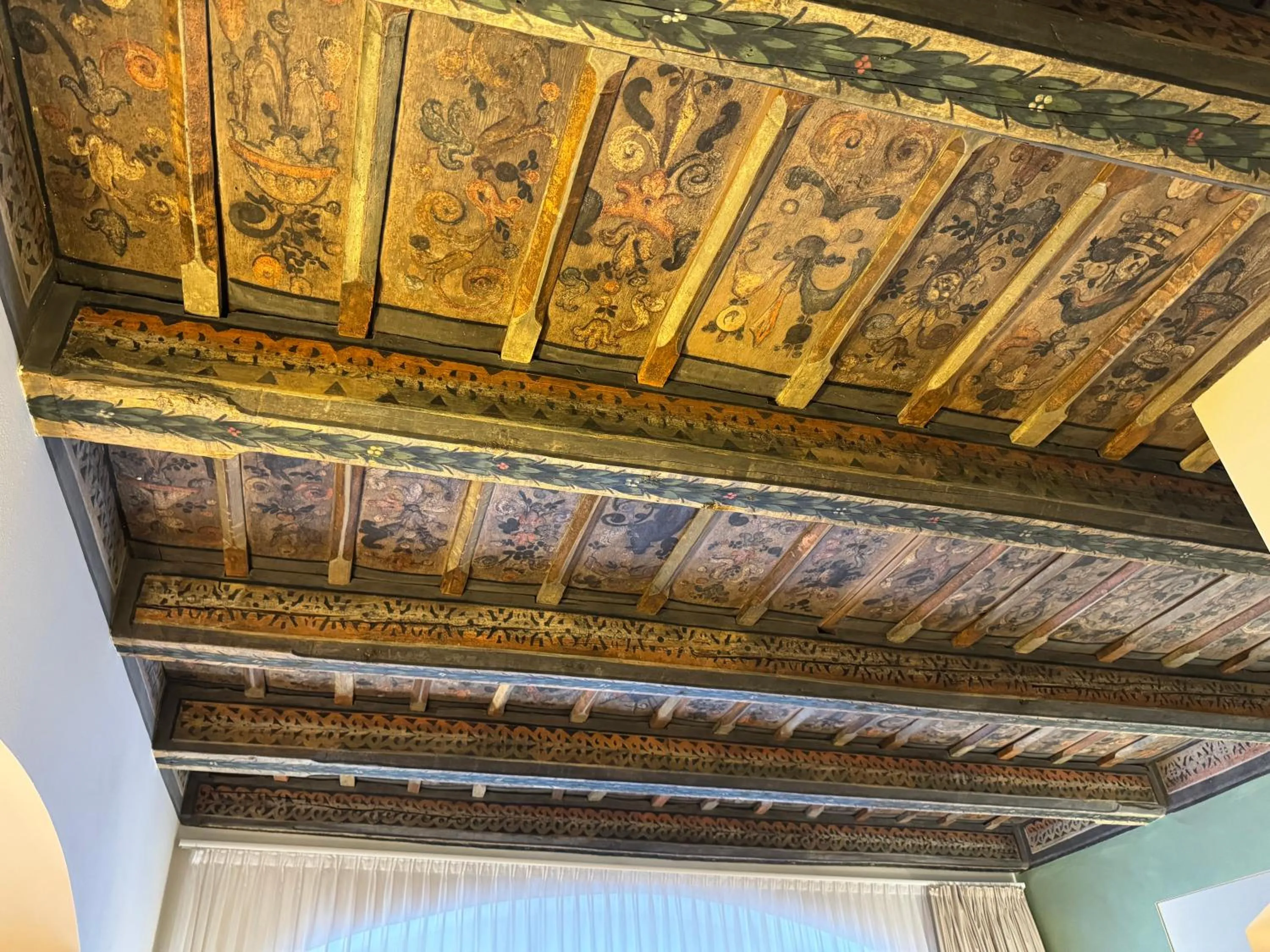 Decorative detail in The Golden Wheel Hotel