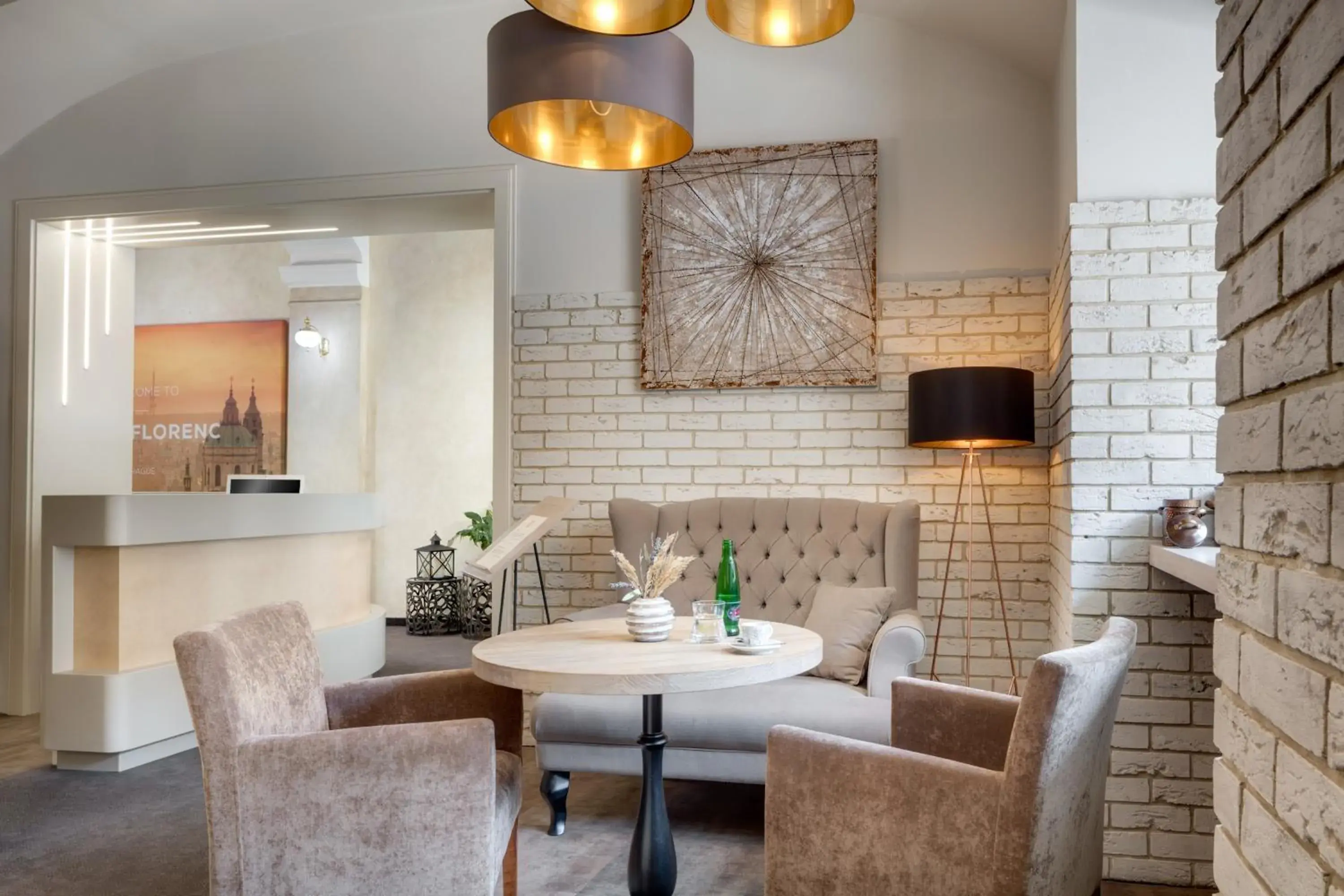 Lobby or reception in Hotel Florenc Lobby or reception in Hotel Florenc