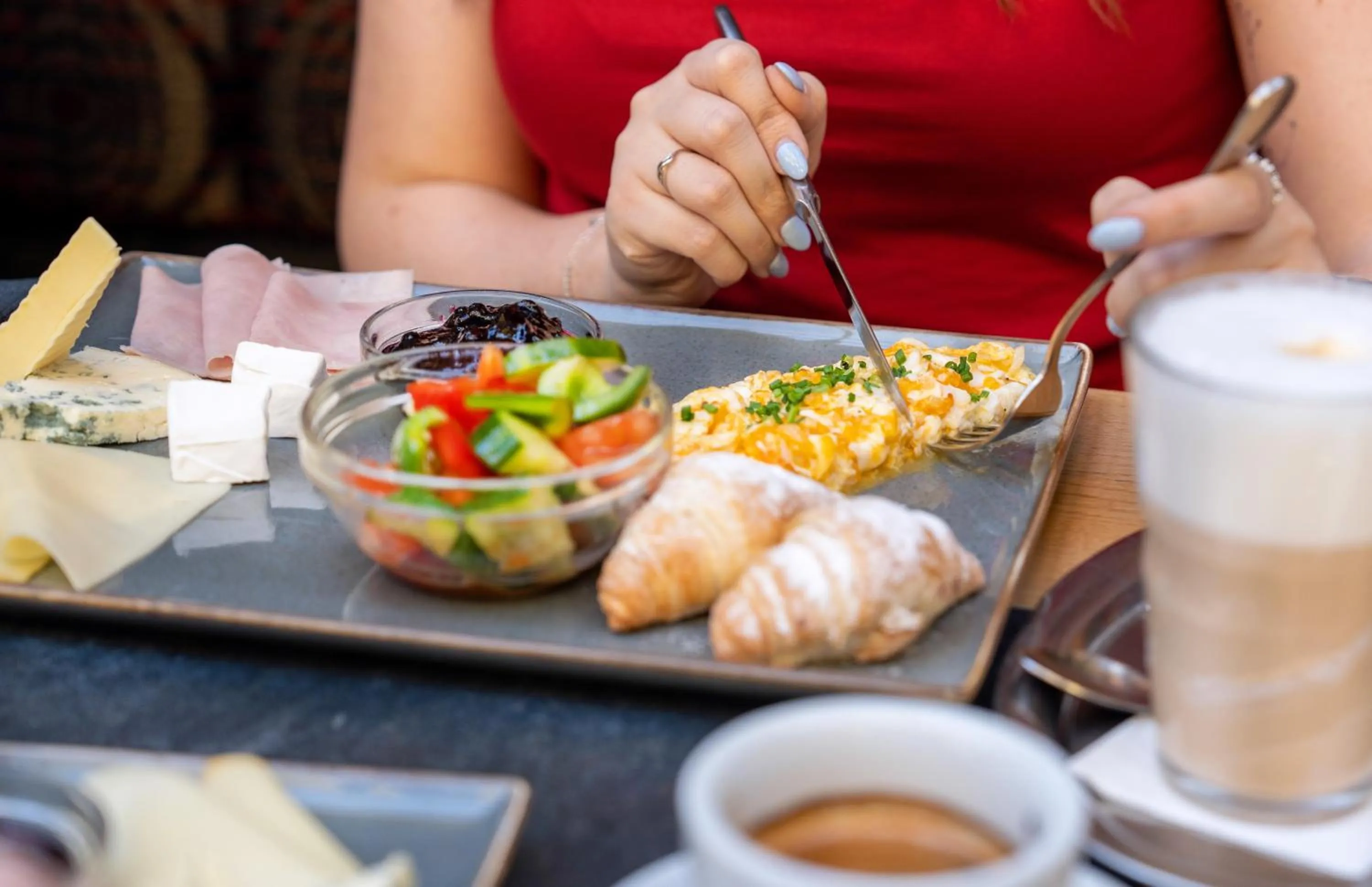 Breakfast in Anděl Apartments Praha