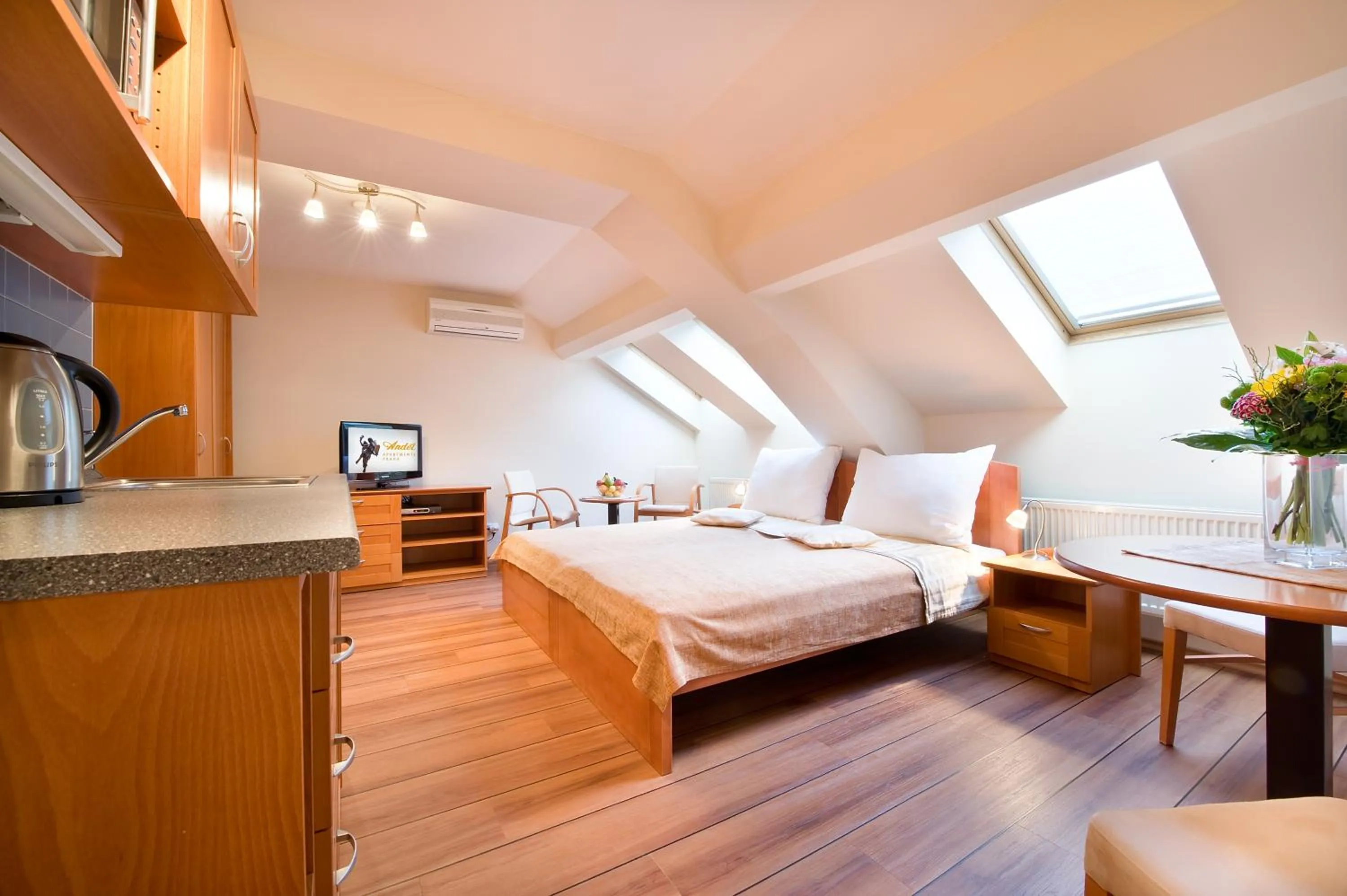 Bed in Anděl Apartments Praha