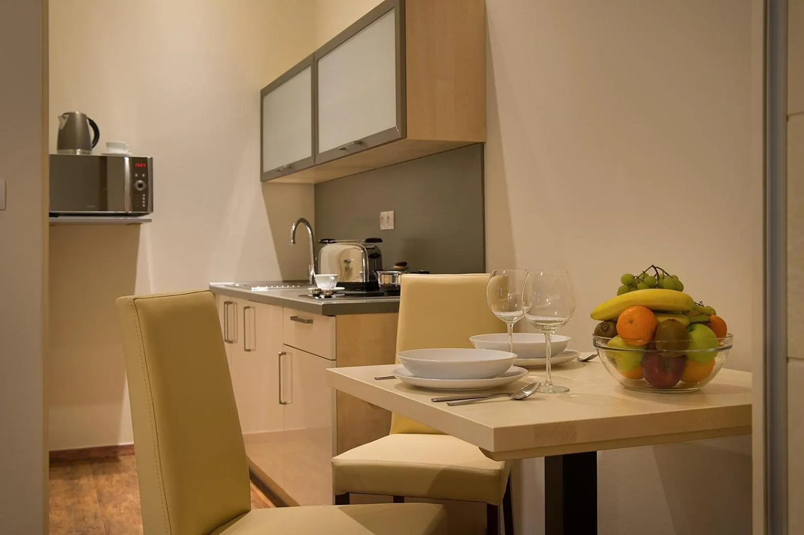 kitchen in Anděl Apartments Praha