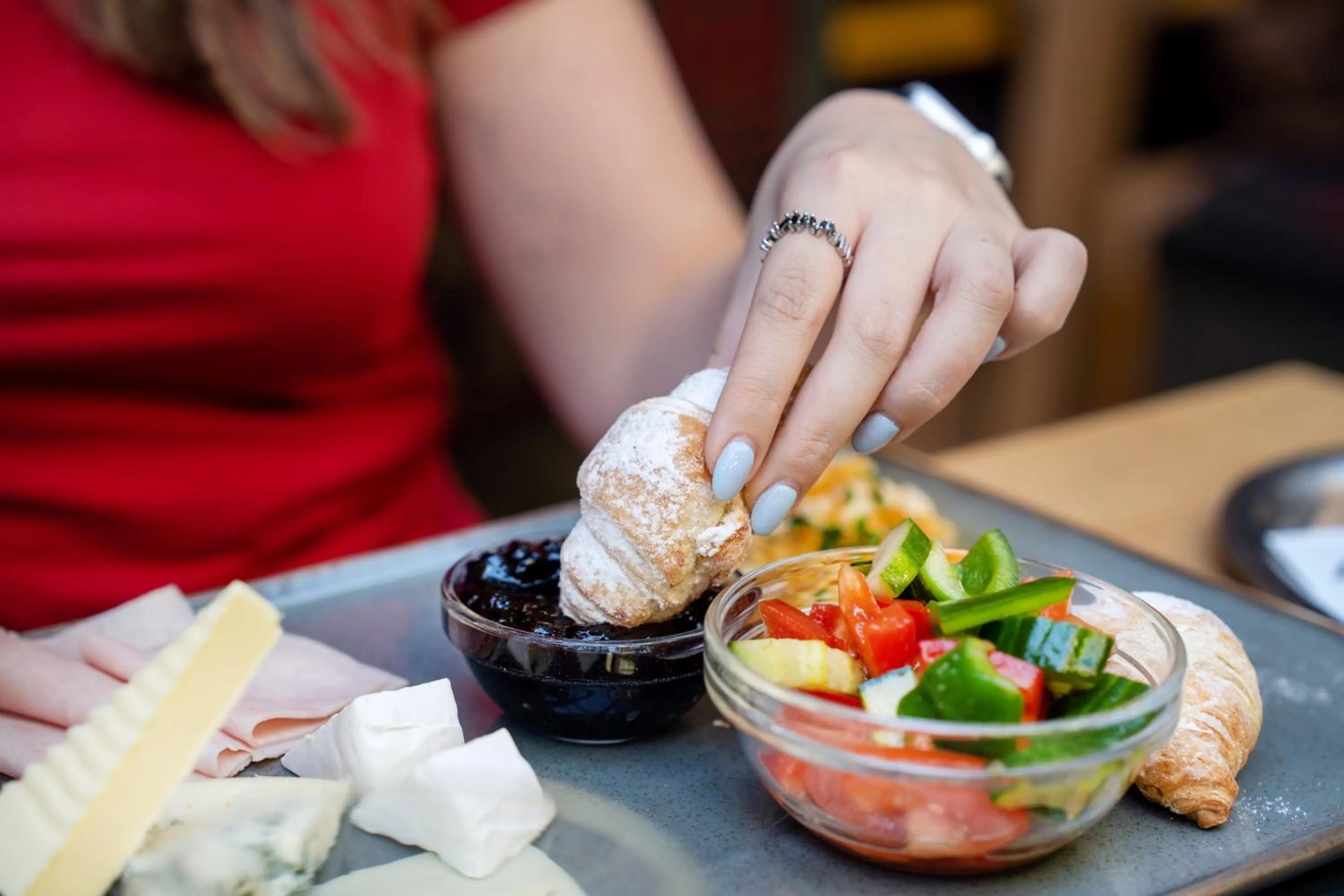 Breakfast in Anděl Apartments Praha