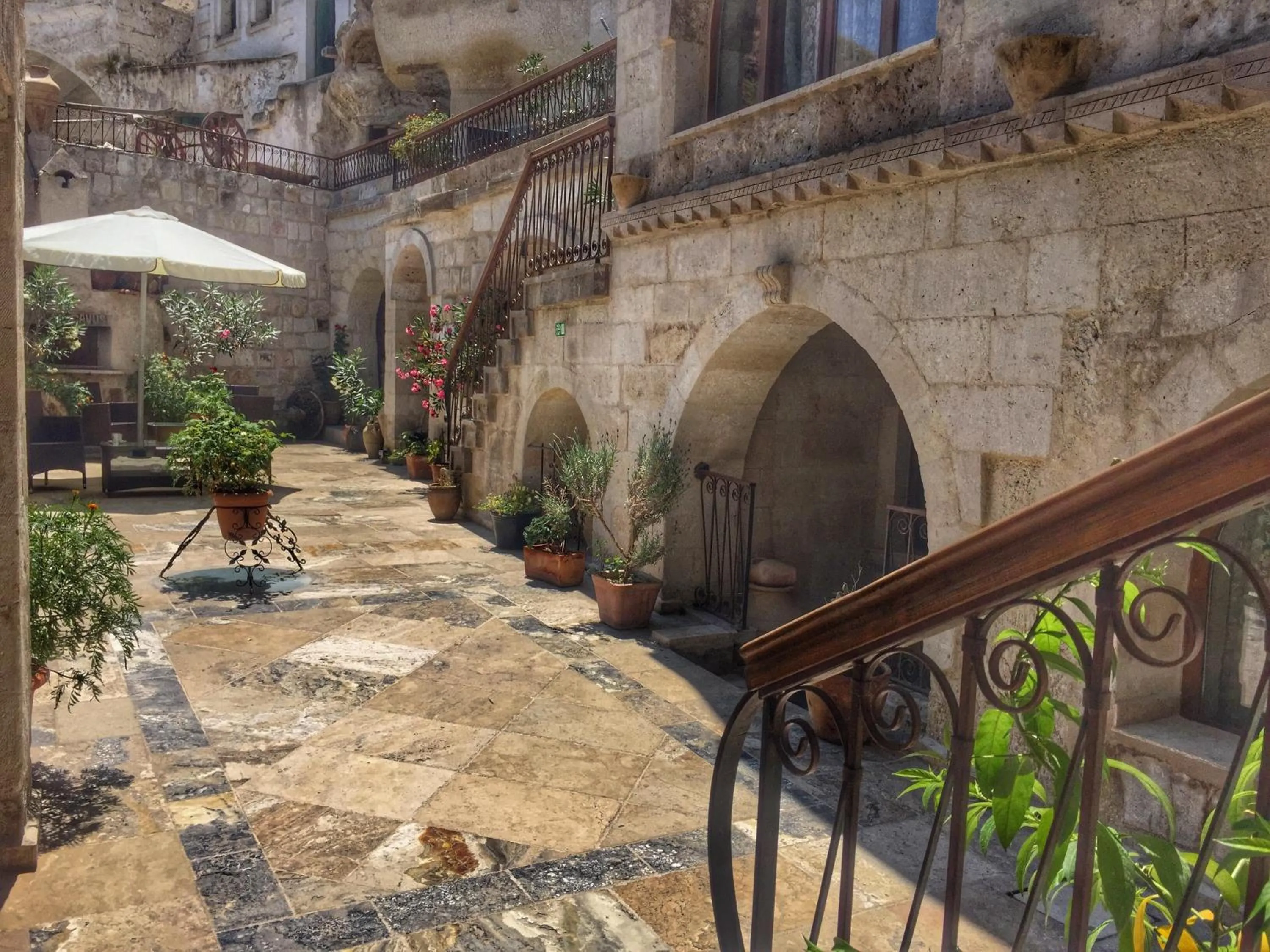 Patio in Erenbey Cave Hotel Adults Only Plus 12