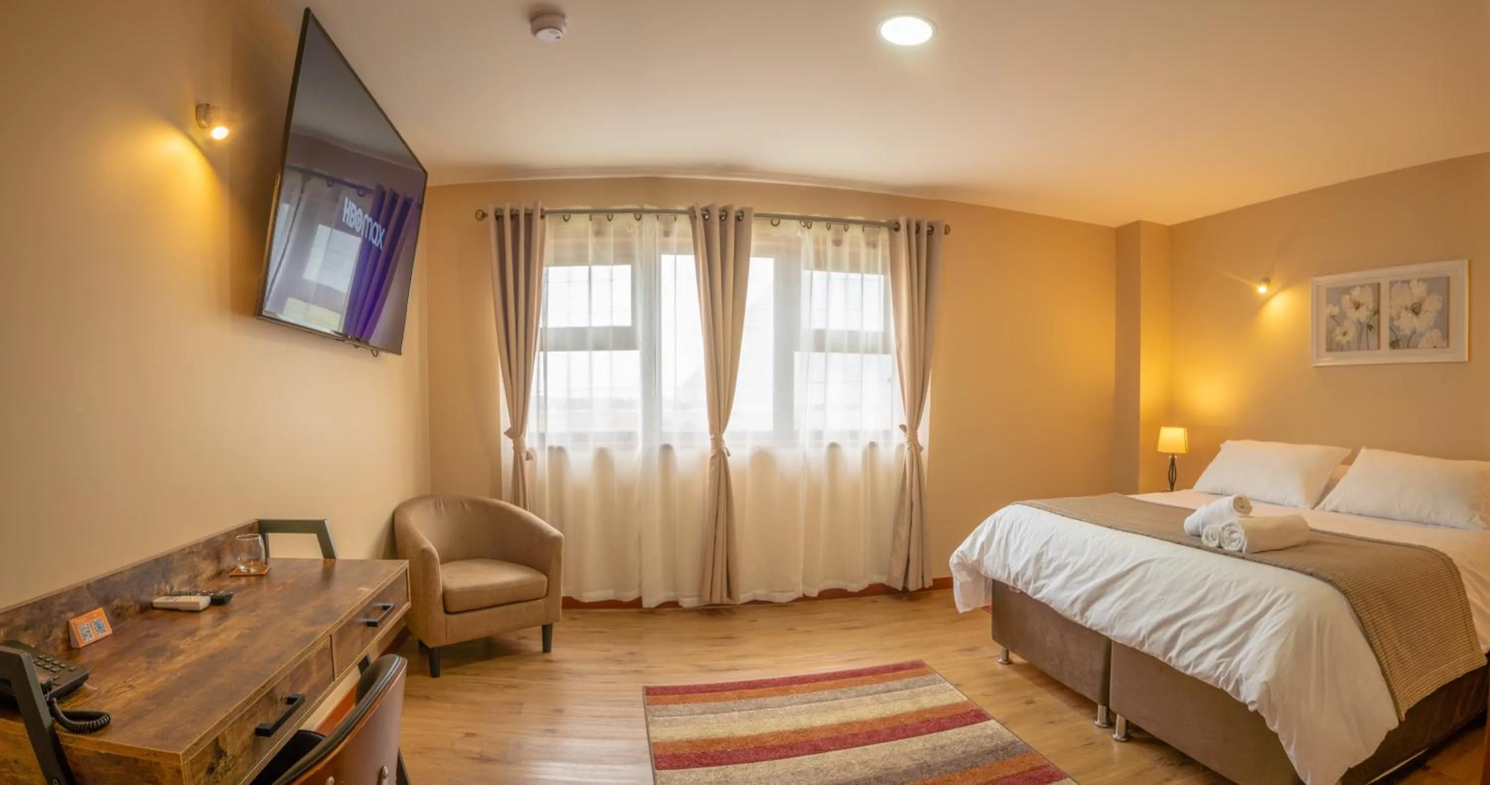 Bed in Gran Hotel Aysen