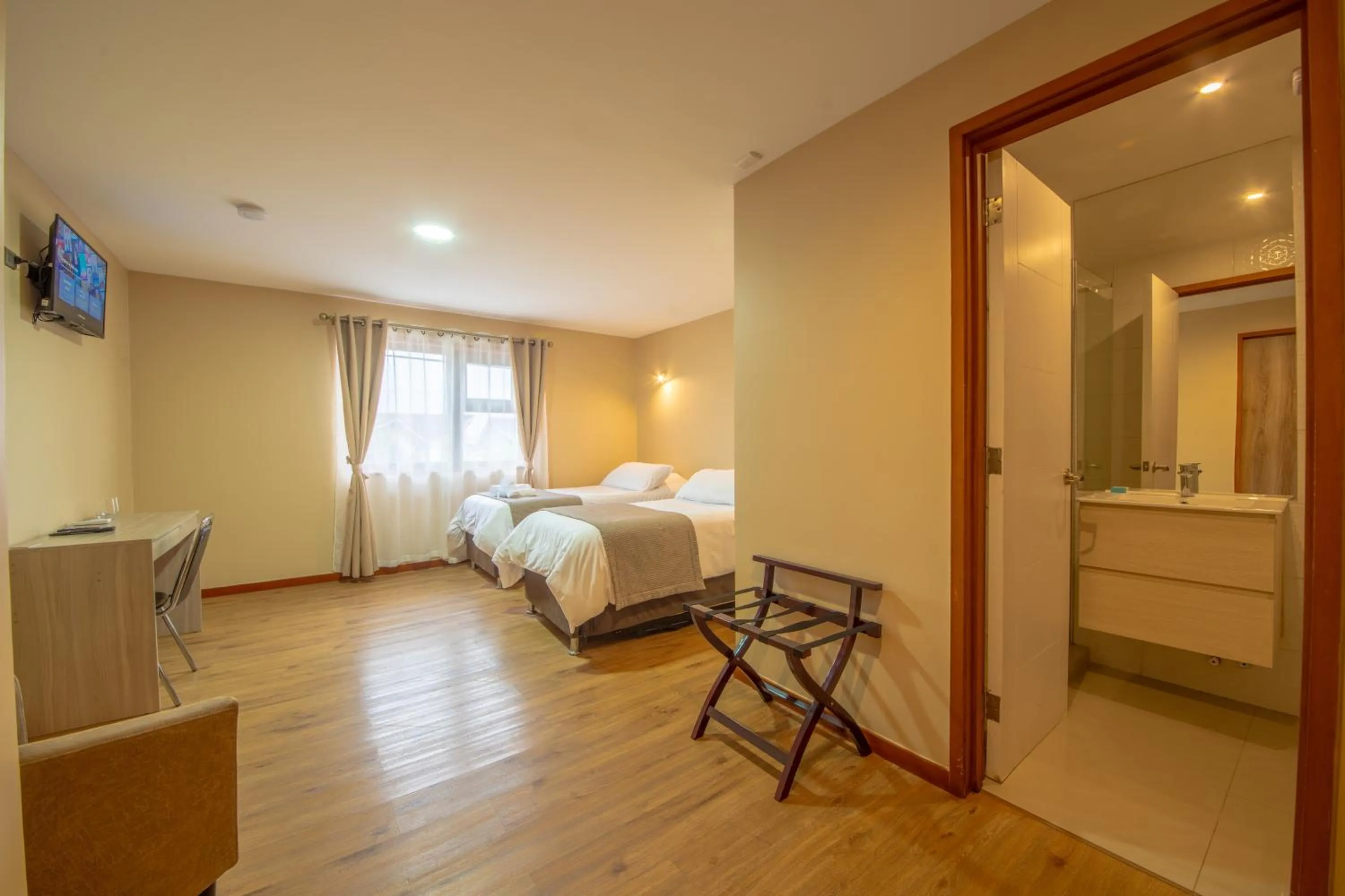 Bed in Gran Hotel Aysen