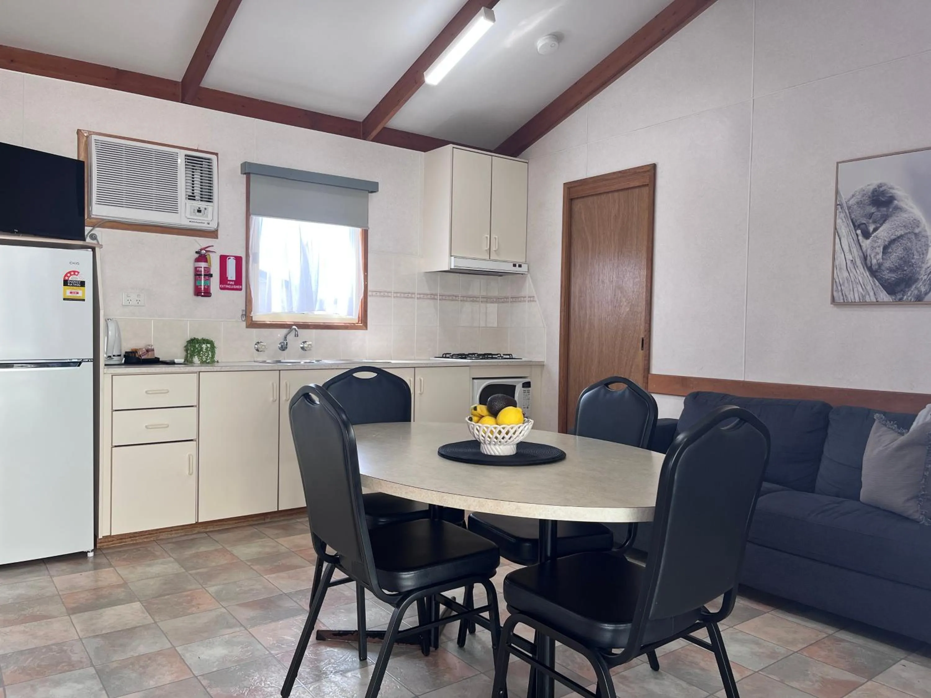 Living room in Paynesville Holiday Park