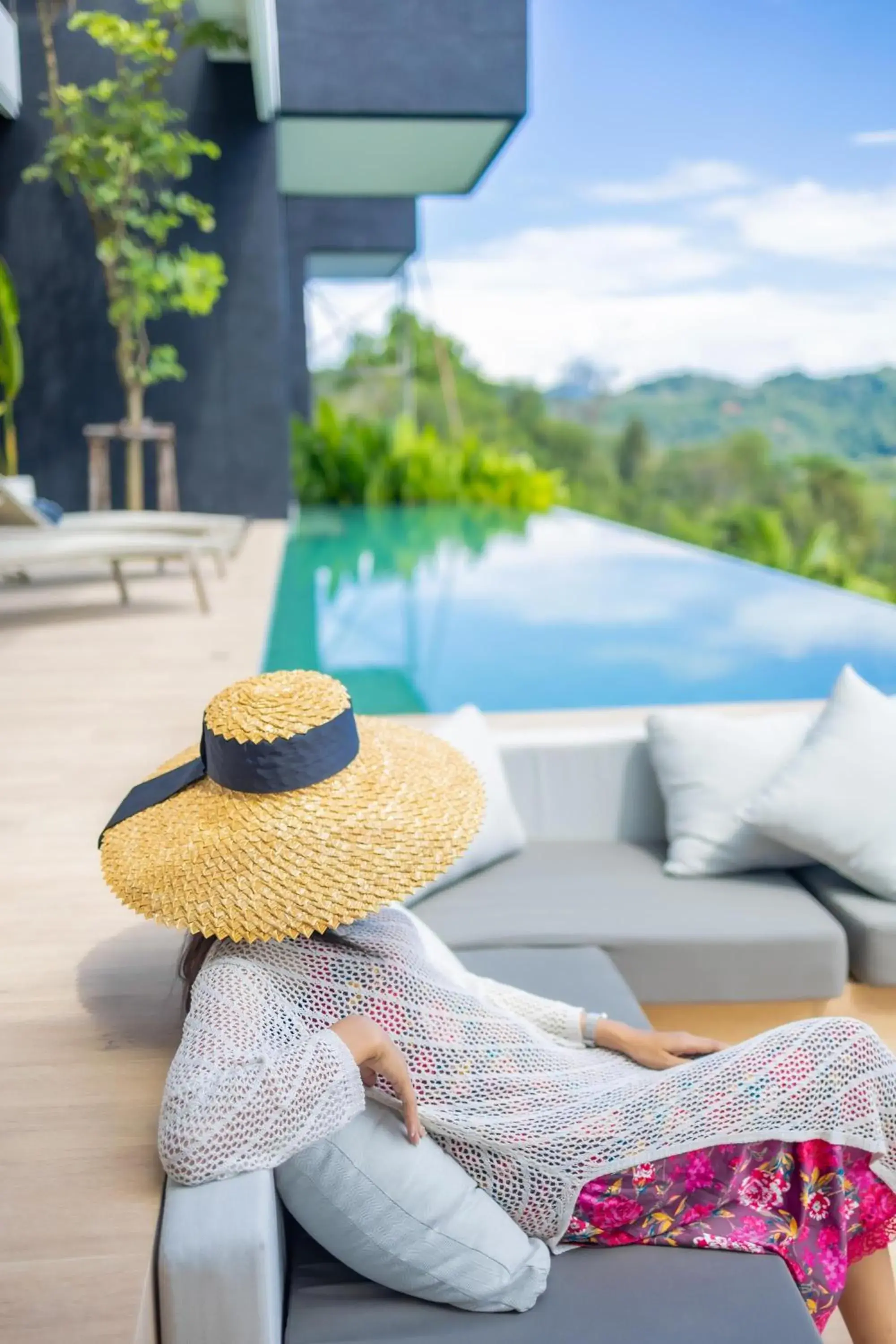 Pool view in AKRA Collection Layan - Hideaway Villas Pool view in AKRA Collection Layan - Hideaway Villas