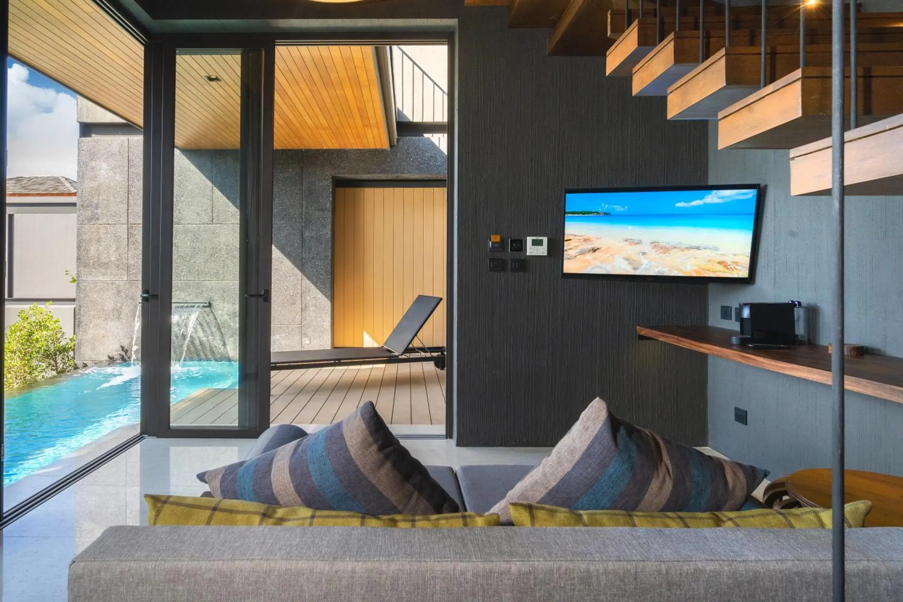 Living room in AKRA Collection Layan - Hideaway Villas Living room in AKRA Collection Layan - Hideaway Villas