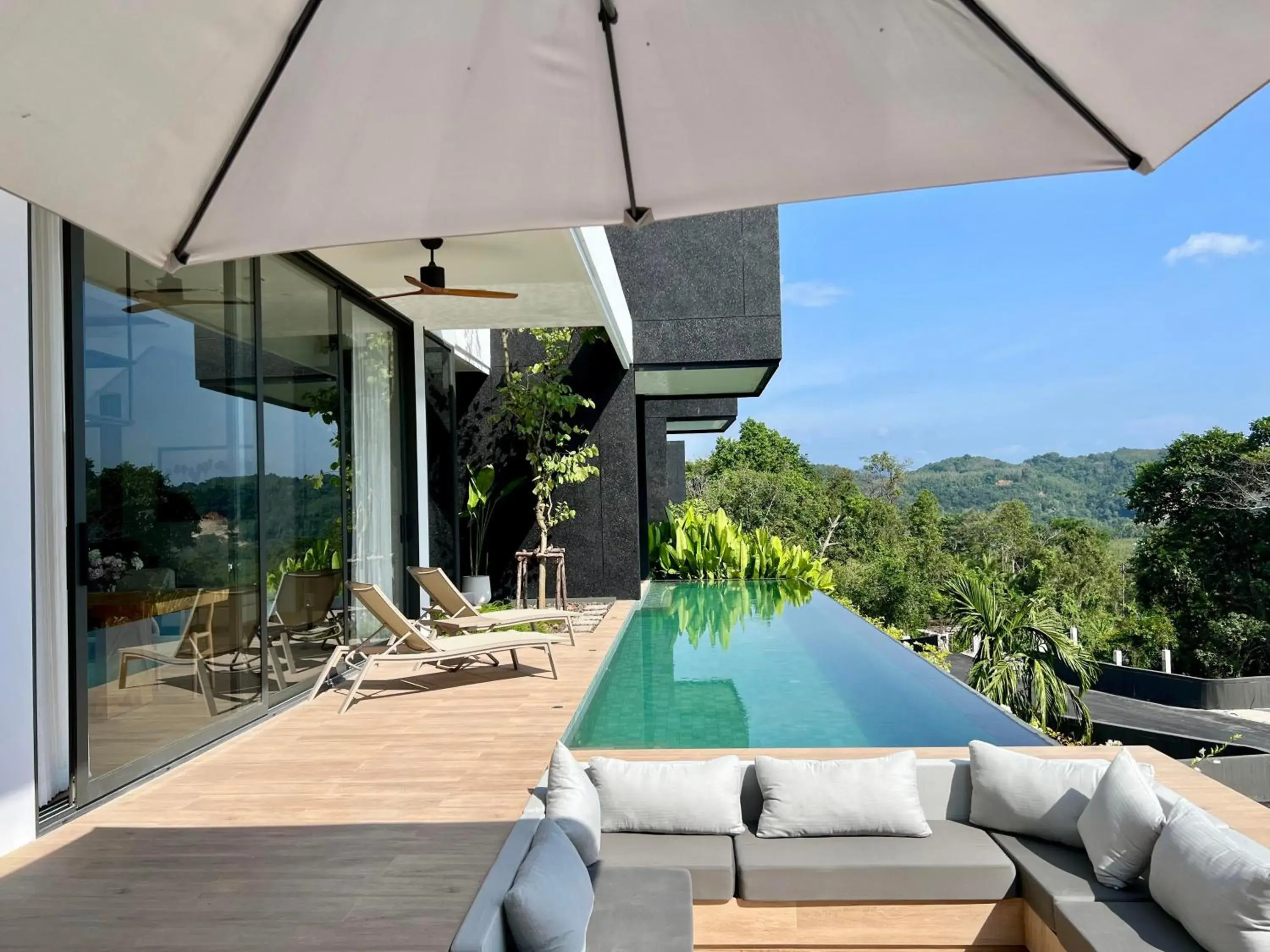 Pool view in AKRA Collection Layan - Hideaway Villas Pool view in AKRA Collection Layan - Hideaway Villas