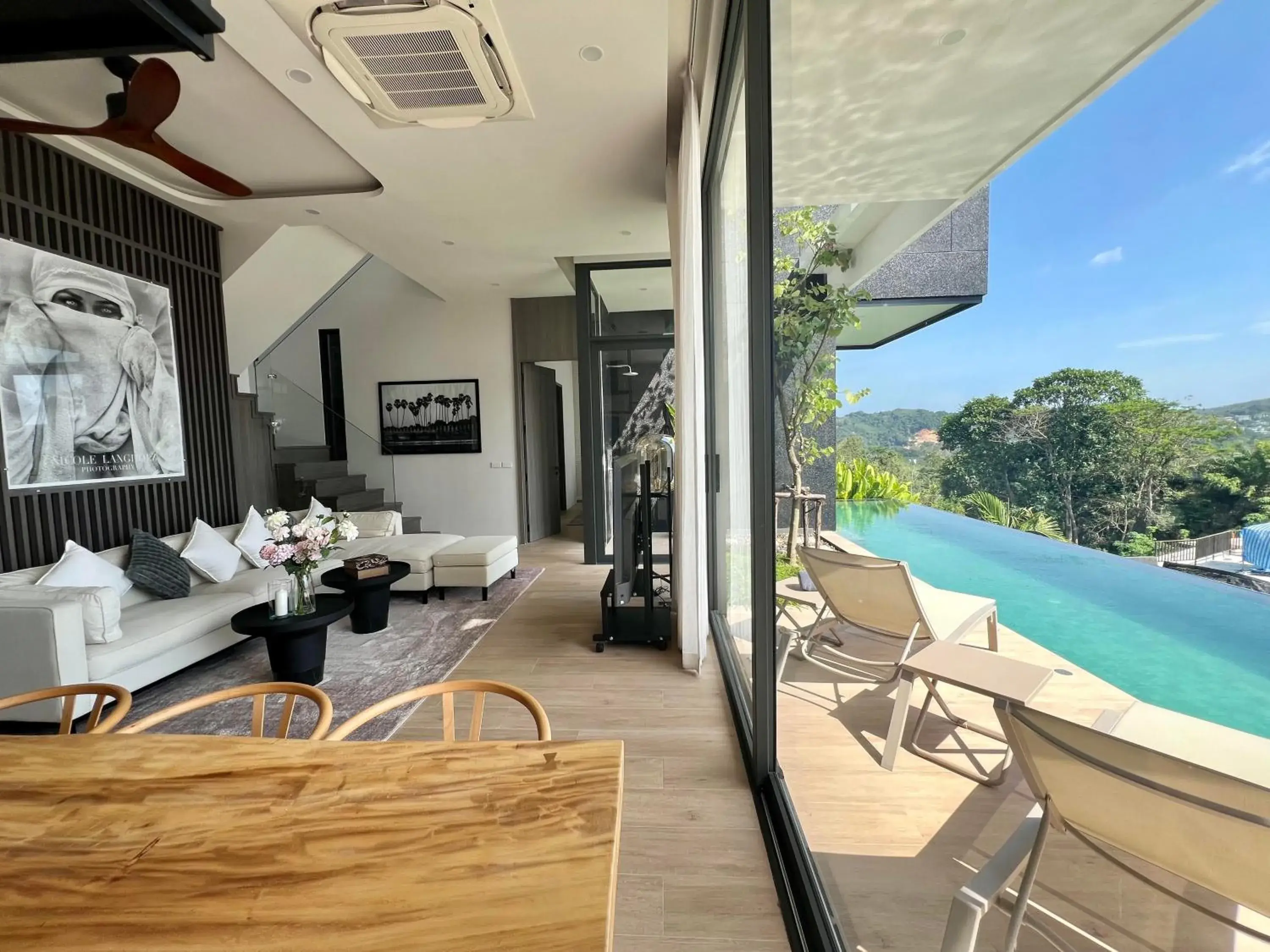 Pool view in AKRA Collection Layan - Hideaway Villas Pool view in AKRA Collection Layan - Hideaway Villas