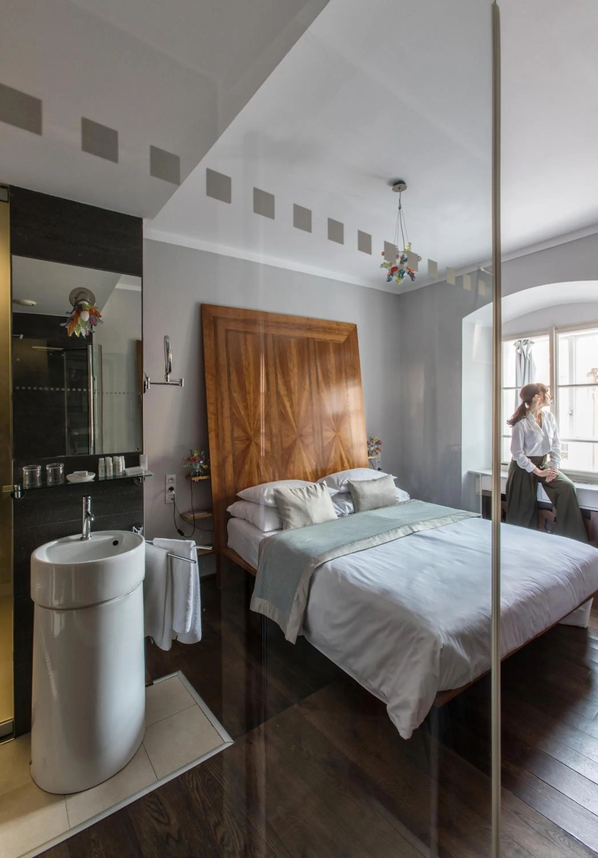 Photo of the whole room, Bed in Design Hotel Neruda