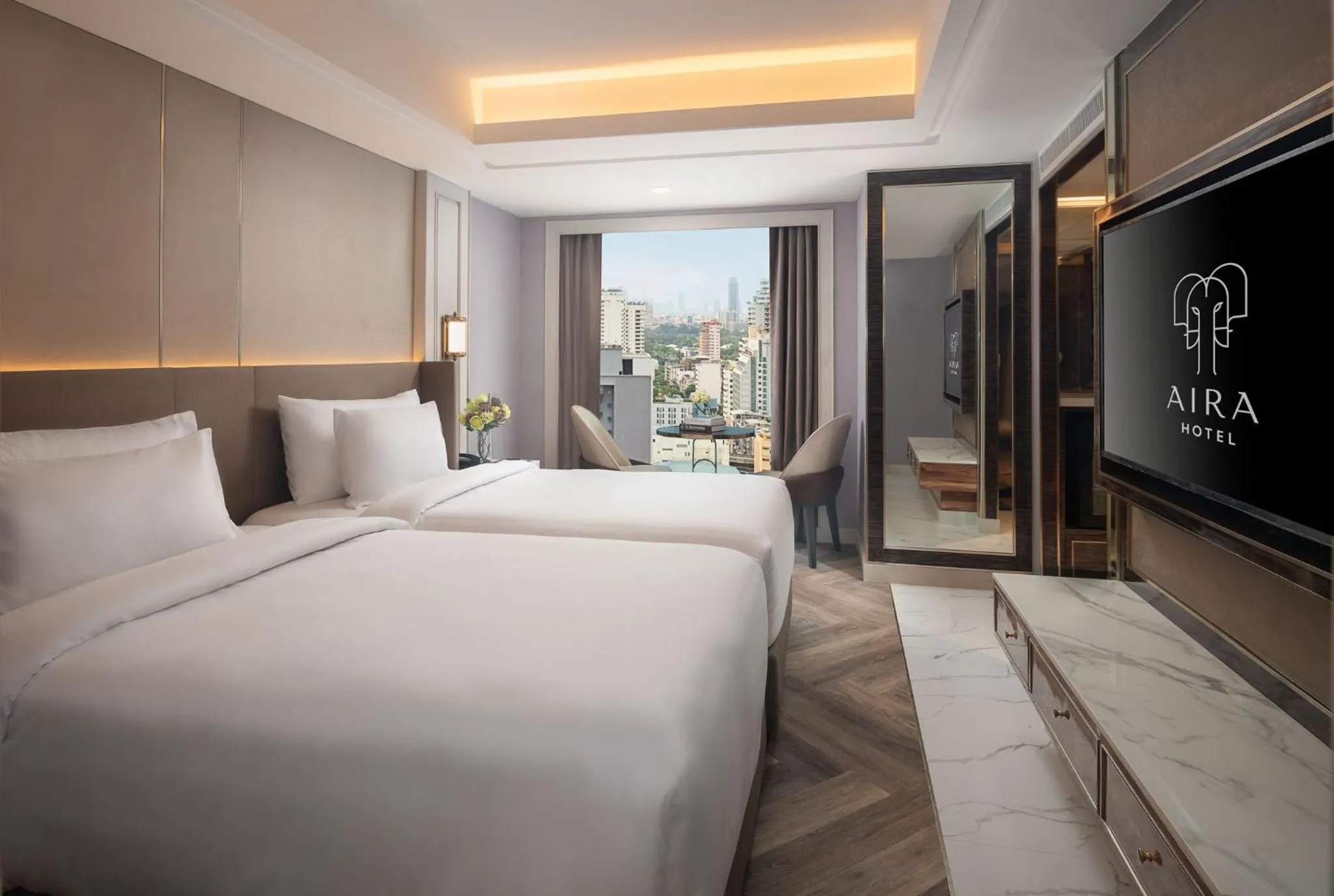 TV and multimedia, Bed in Aira Hotel Bangkok Sukhumvit 11