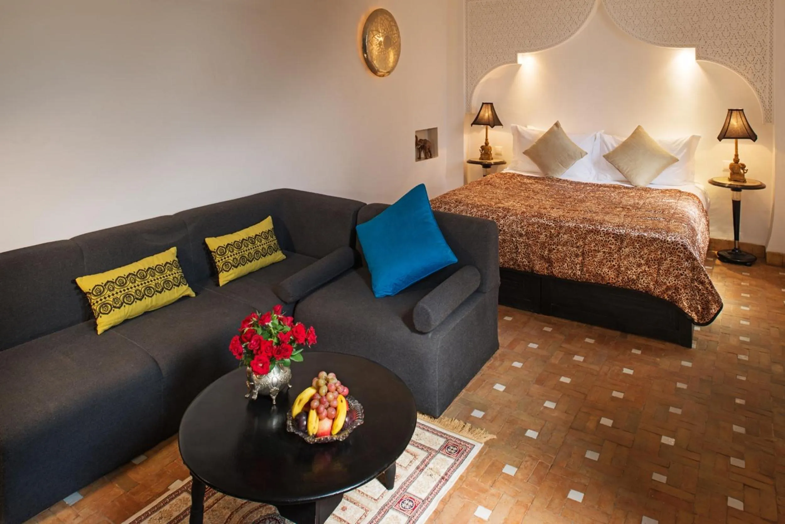 Bed in Riad Star by Marrakech Riad