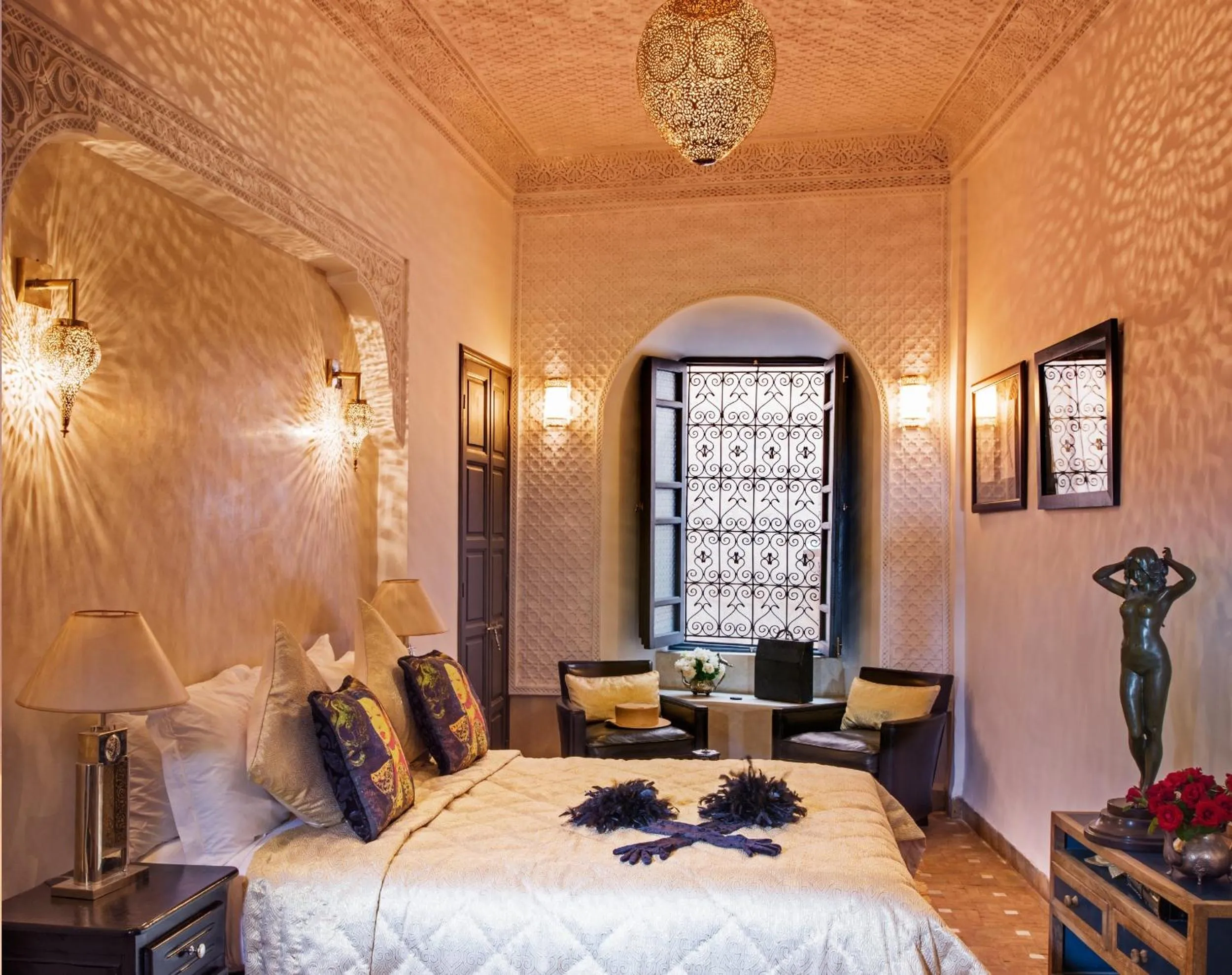 Photo of the whole room, Bed in Riad Star by Marrakech Riad